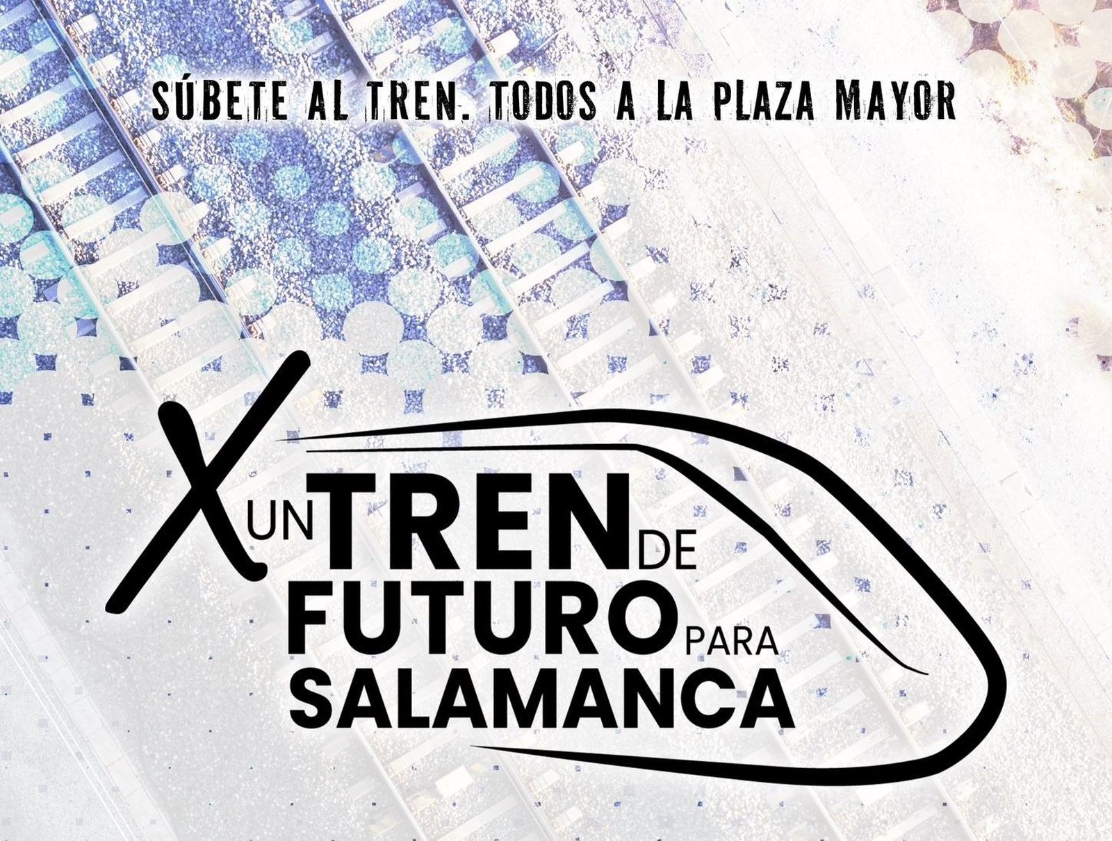 Cartel de la concentración del 21 de enero en Salamanca por el tren