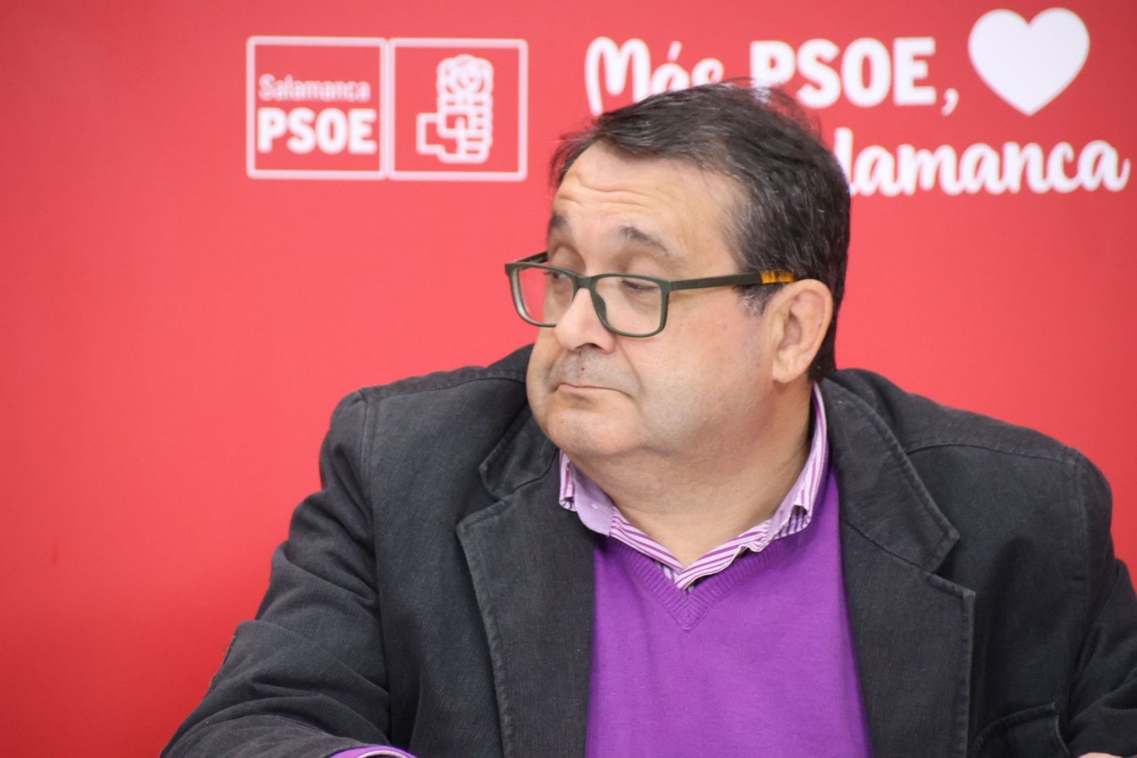 Juan Luis Cepa en rueda de prensa en Salamanca. Foto de archivo Juan Luis Cepa en rueda de prensa en Salamanca. Foto de archivo