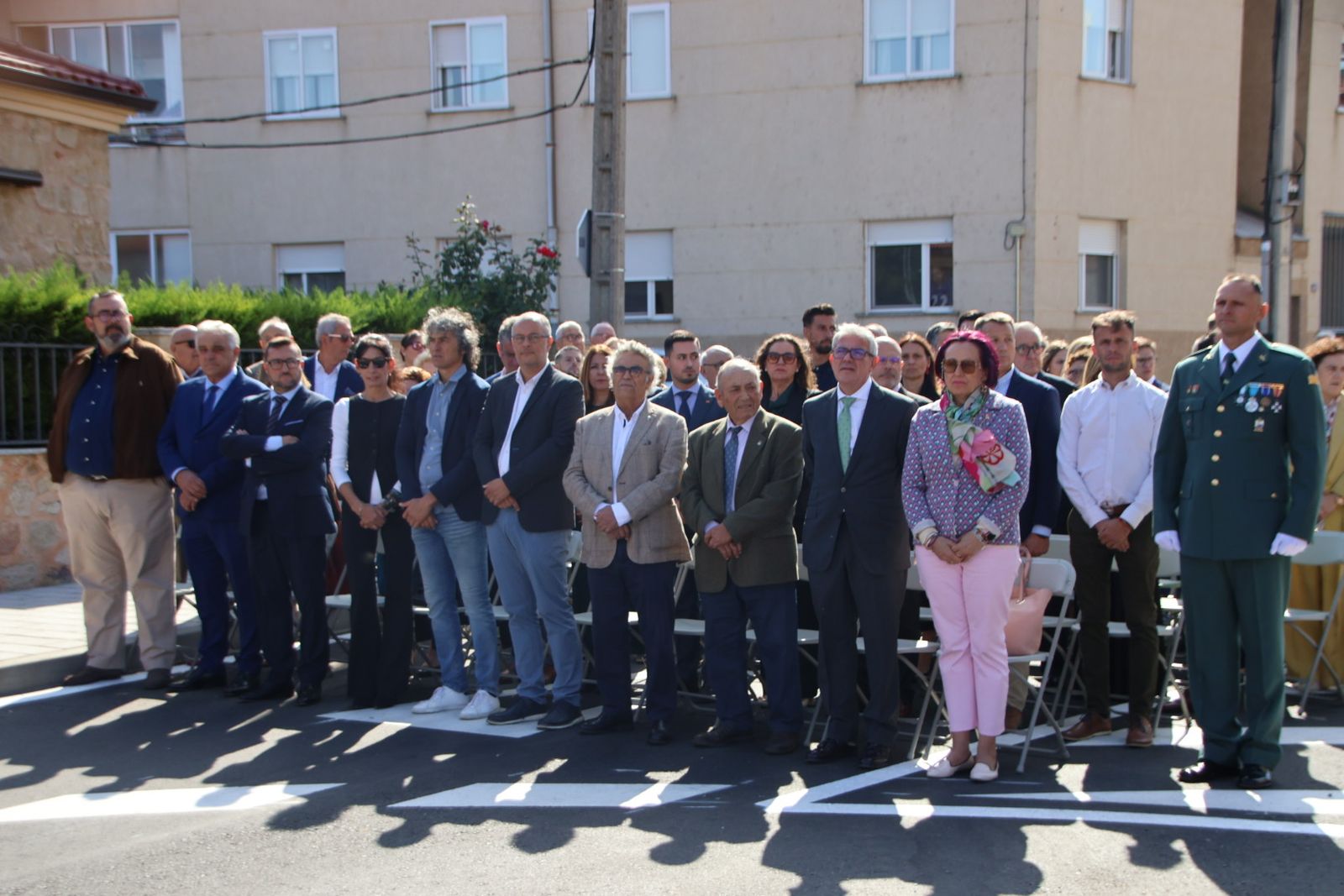 Inauguración glorieta a la Guardia Civil en Villares de la Reina