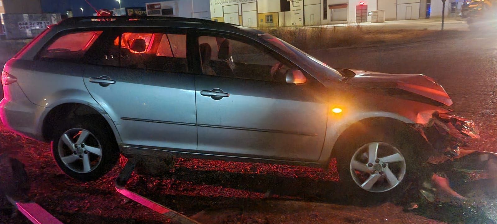 Aparatoso accidente de tráfico durante esta madrugada en Zamora