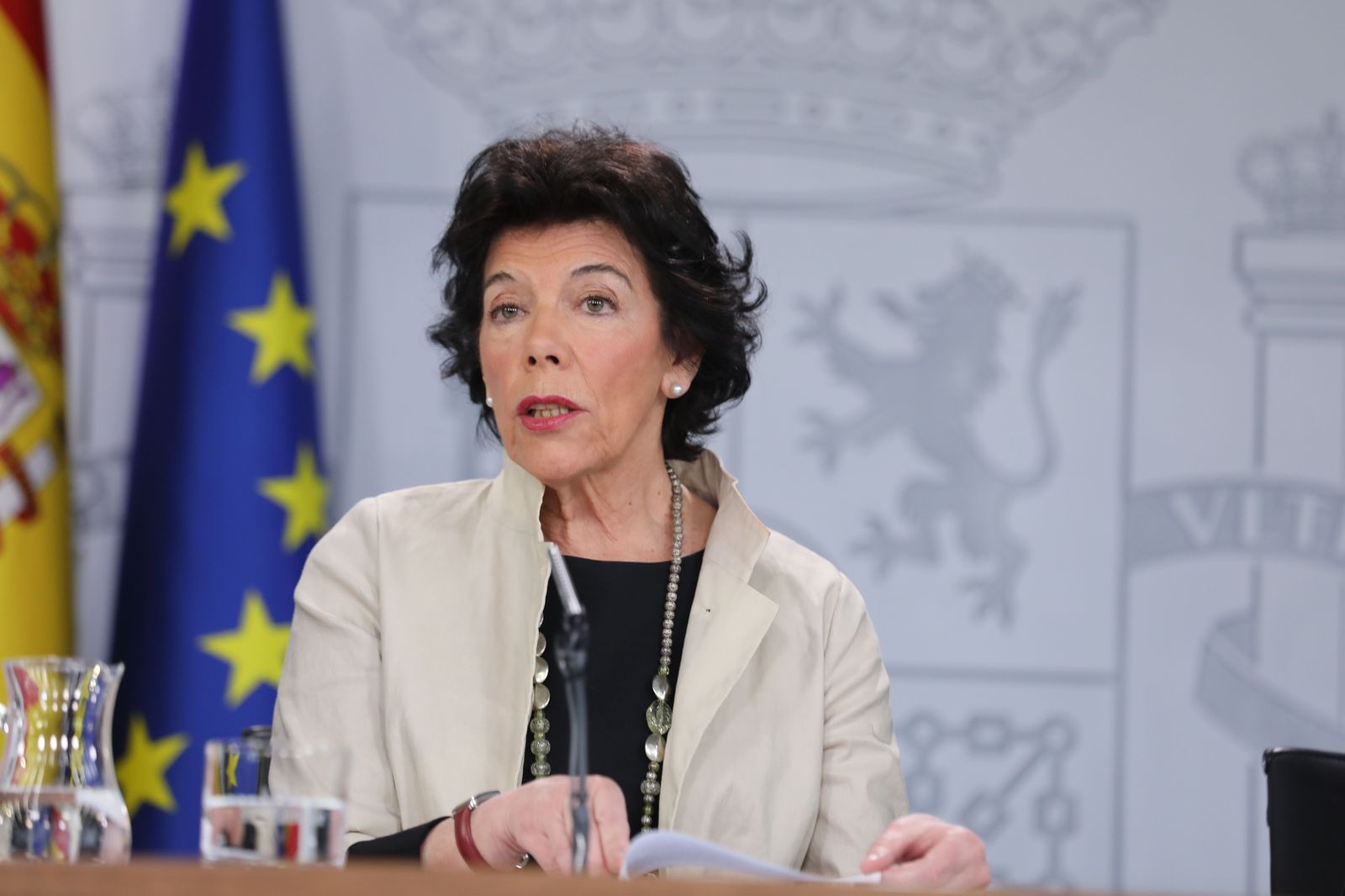 La ministra de  Educación y Formación Profesional, Isabel Celaá