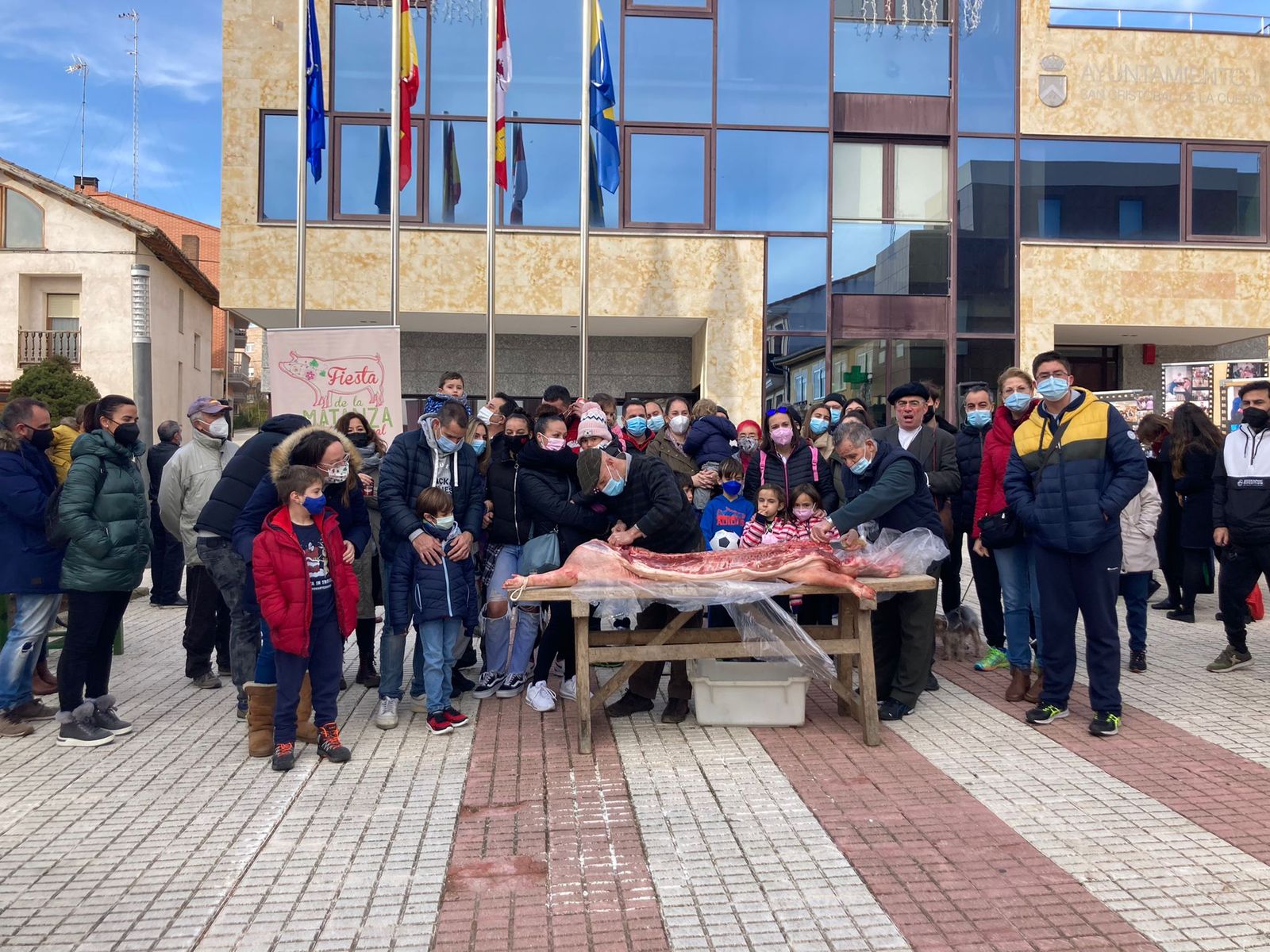 San Cristóbal de la Cuesta retoma la matanza tradicional