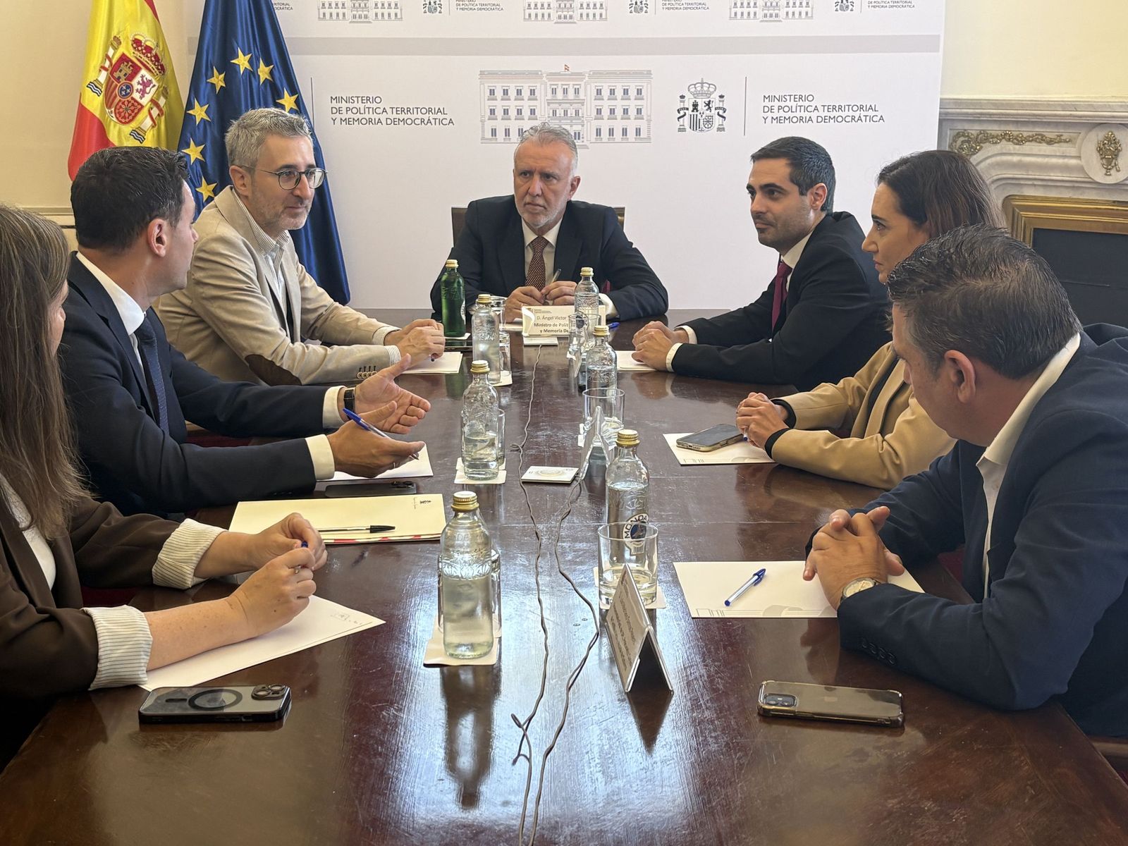 Reunión de UPL con Ángel Víctor Torres, ministro de Política Territorial