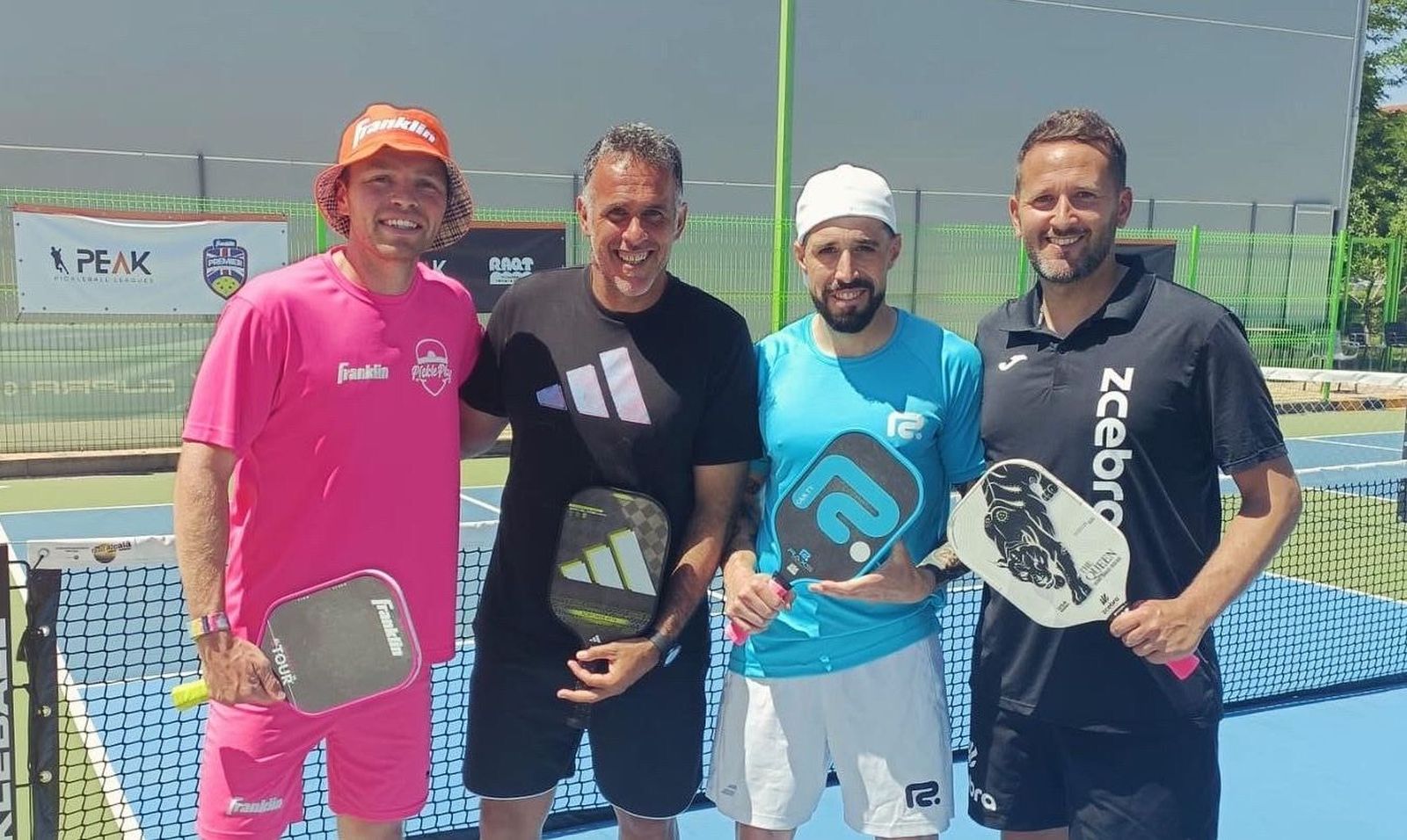 Ángel Trigo, Alberto López, Louis Laville y Carlos Pérez