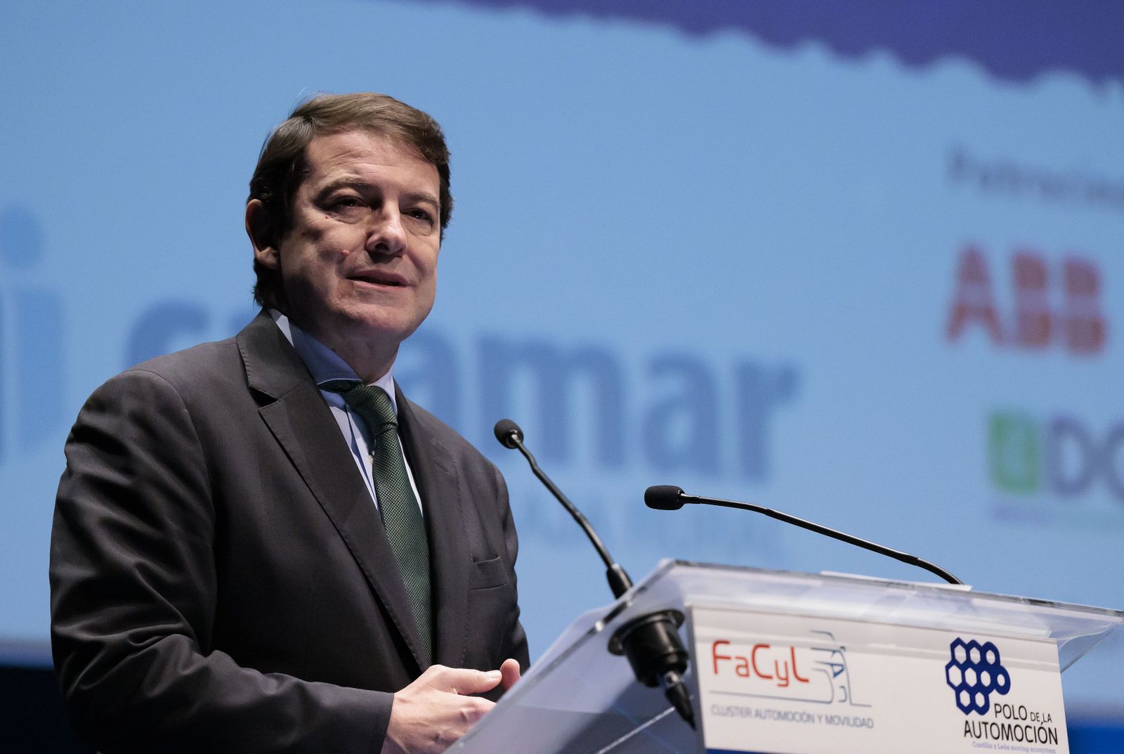 Alfonso Fernández Mañueco en la II Gala de la Automoción y Movilidad de Castilla y León, Burgos.