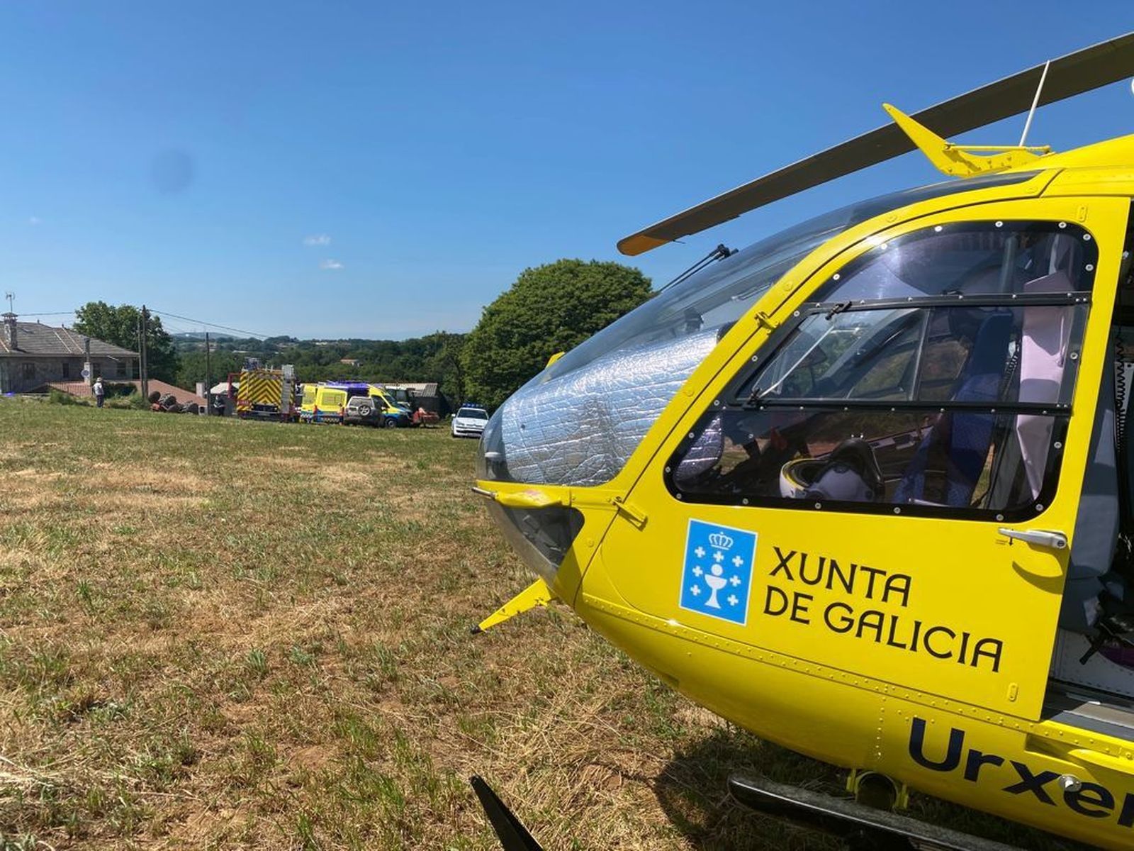 Evacuado en helicóptero un jugador de 14 años tras desmayarse durante un partido en La Coruña
