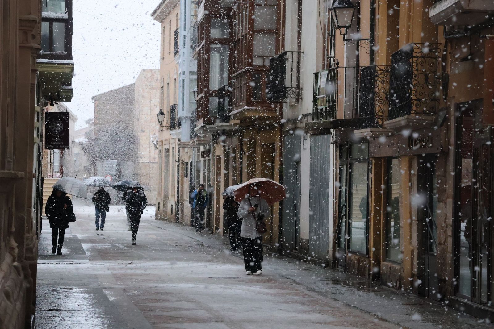 GALERÍA | Nieve en Zamora capital este miércoles