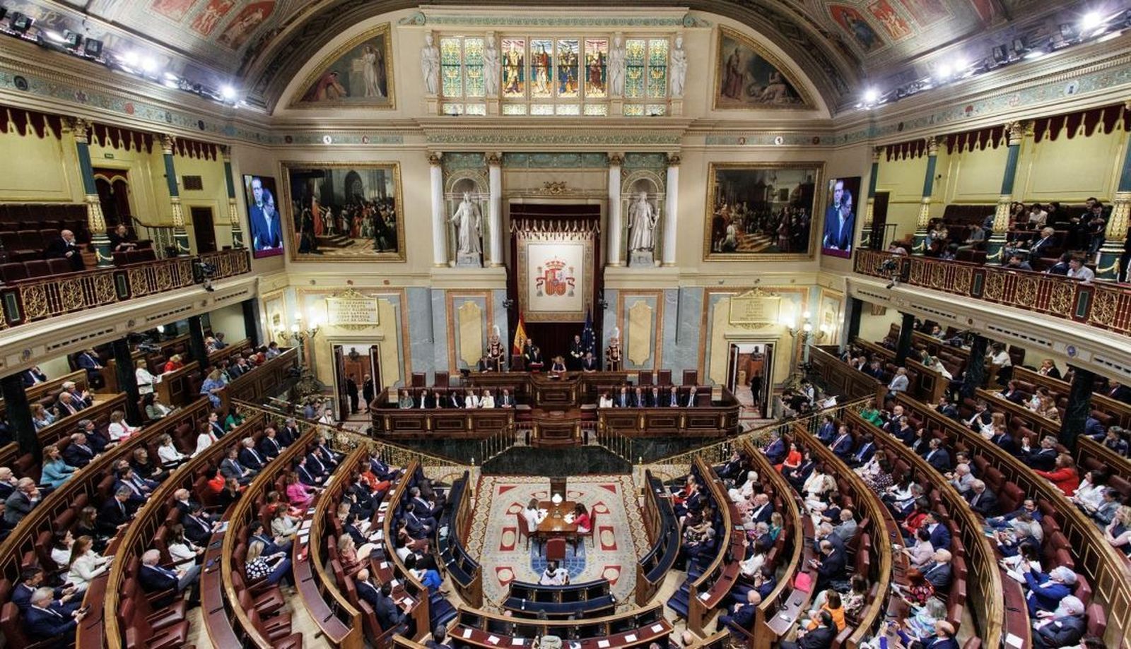 Vista general del hemiciclo del Congreso. EUROPA PRESS