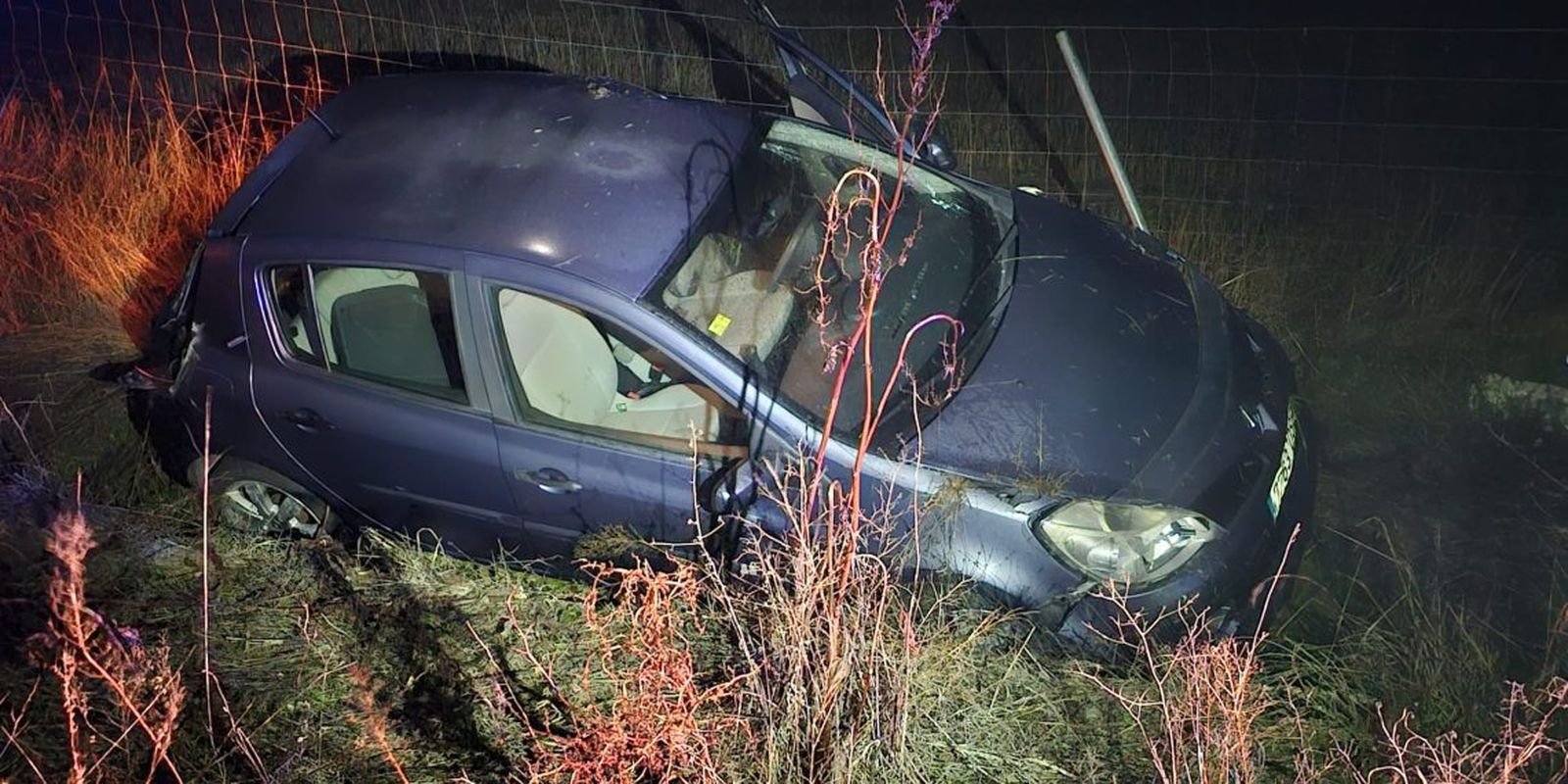 Accidente con vuelco el Peñaranda.