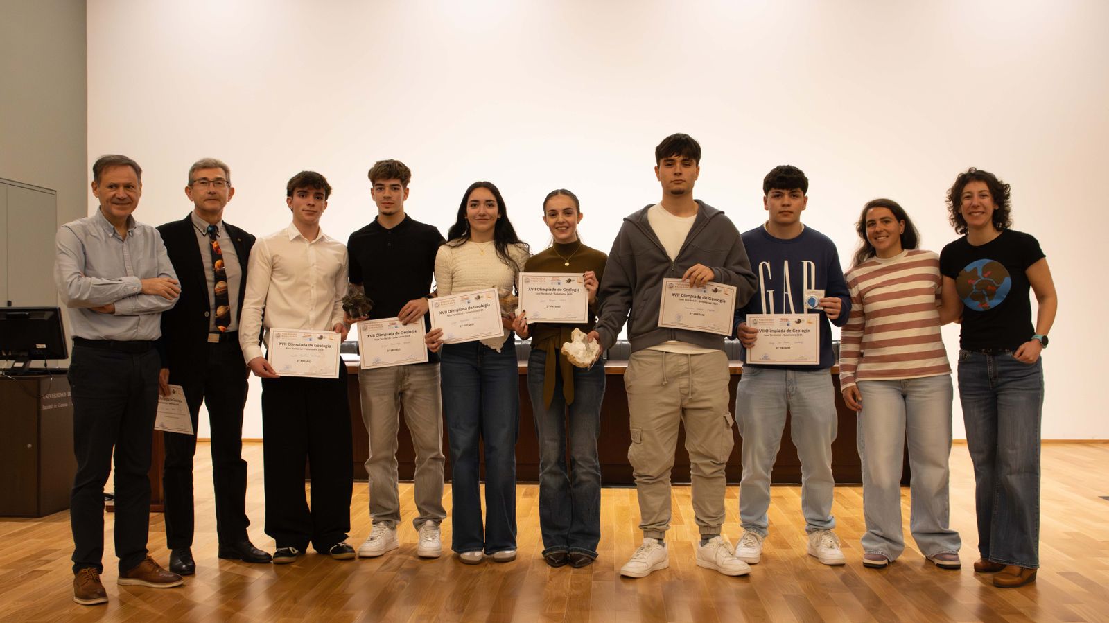 Galardonados en la ‘GeOlimpiadaS USAL’
