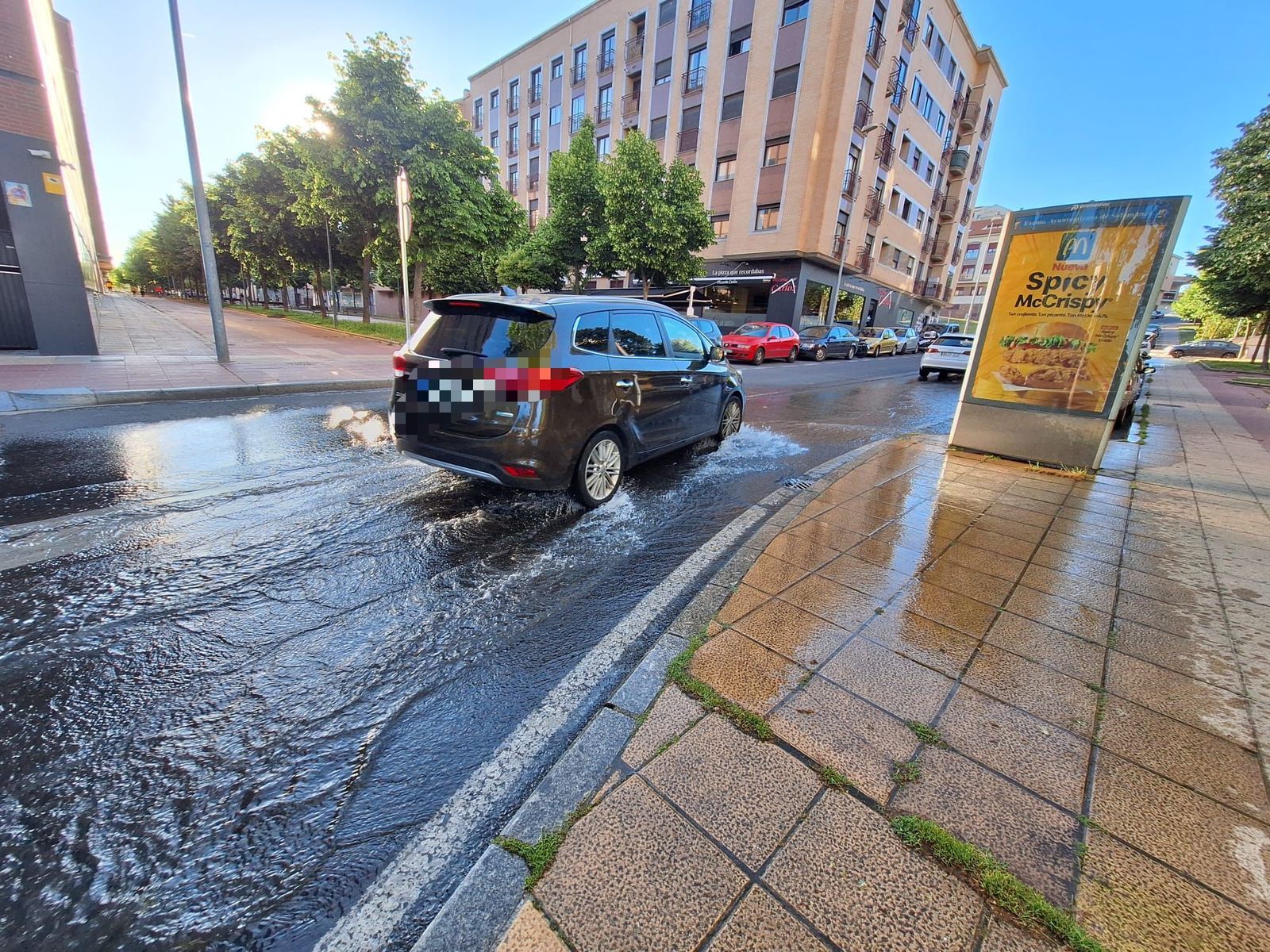 GALERÍA | Reventón de tubería calle Linares