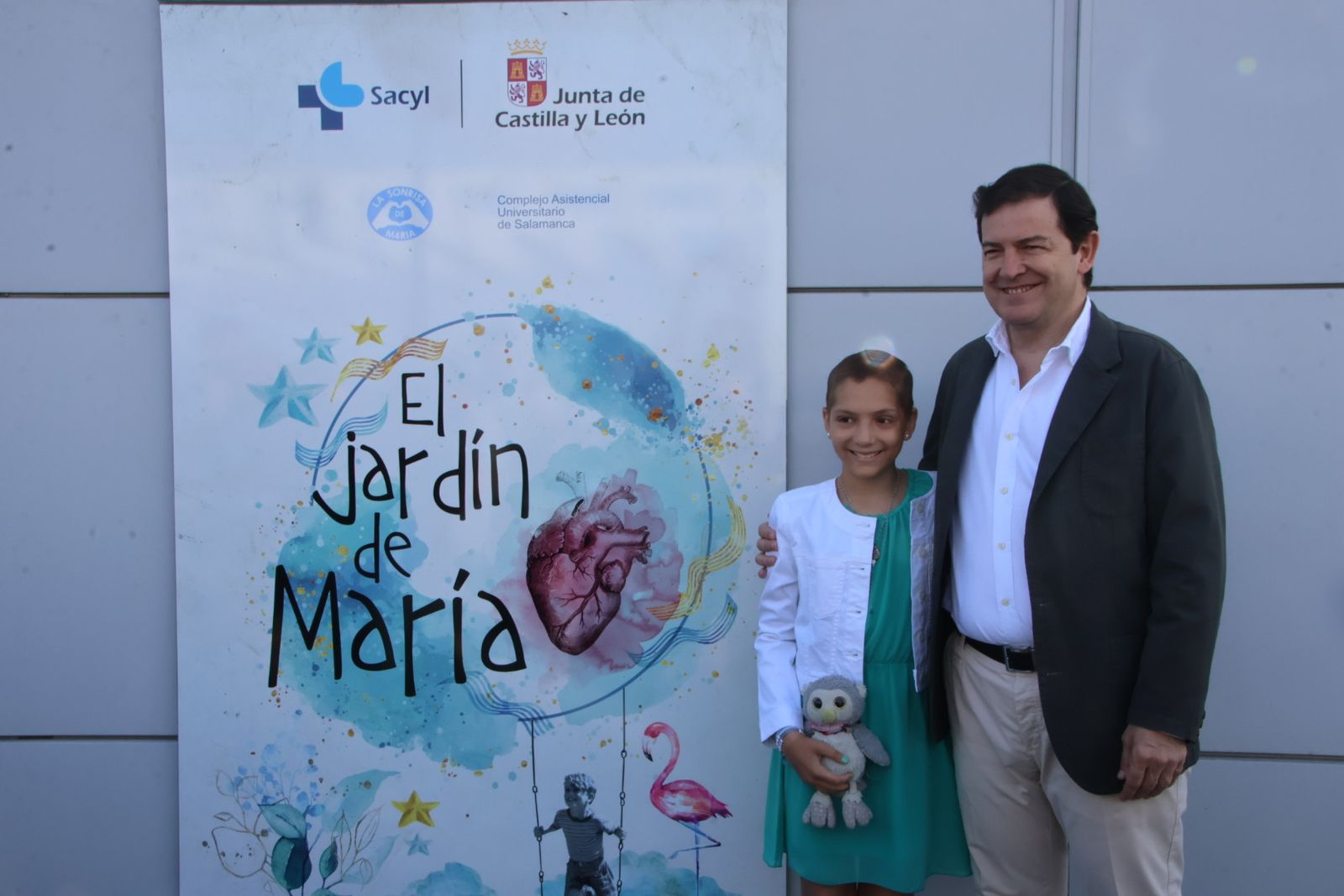 Presentación de la terraza “El Jardín de María”, Hospital Universitario de Salamanca