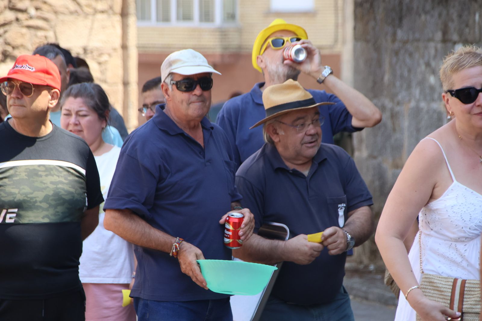 Masueco paella popular en la plaza