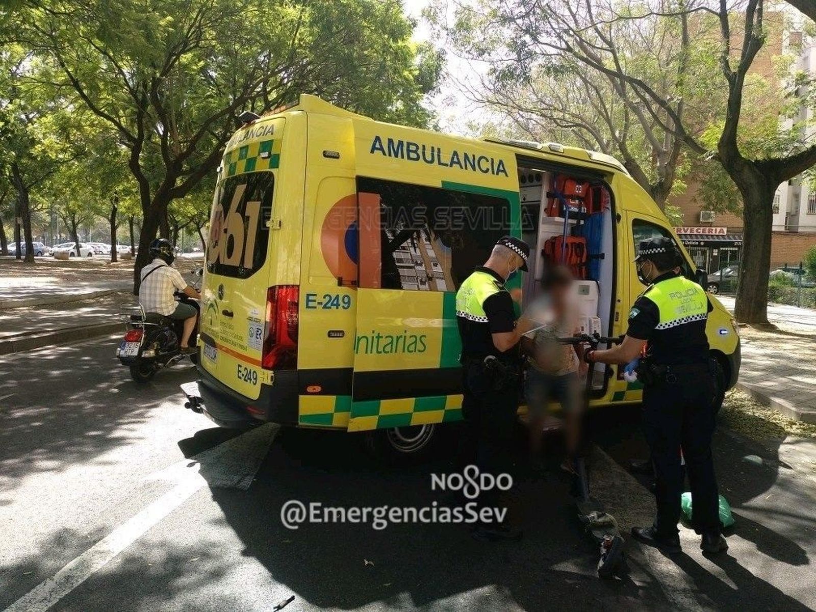 Un usuario de un patinete eléctrico, involucrado en un accidente de tráfico