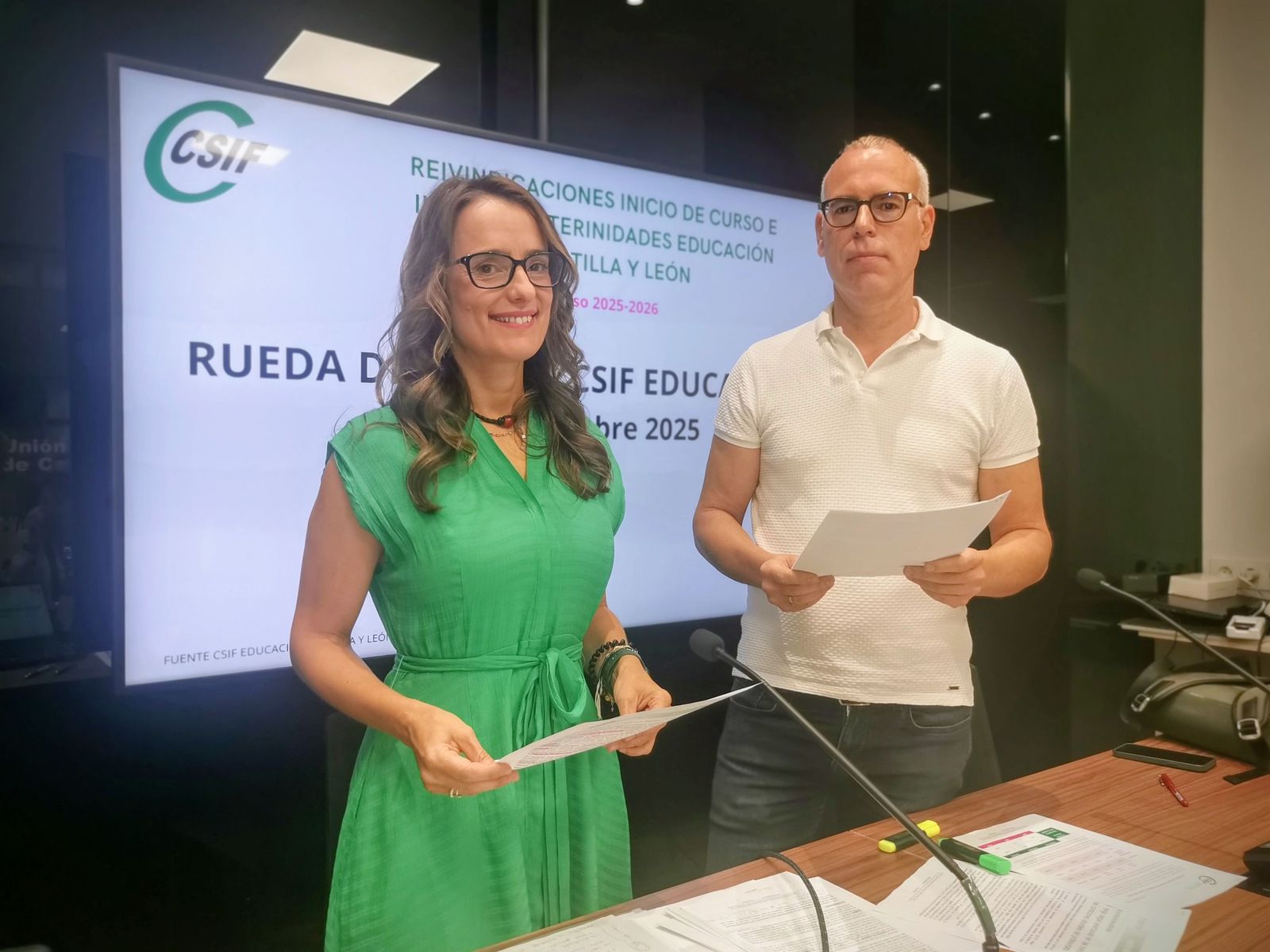 Isabel Madruga y Mariano González-CSIF