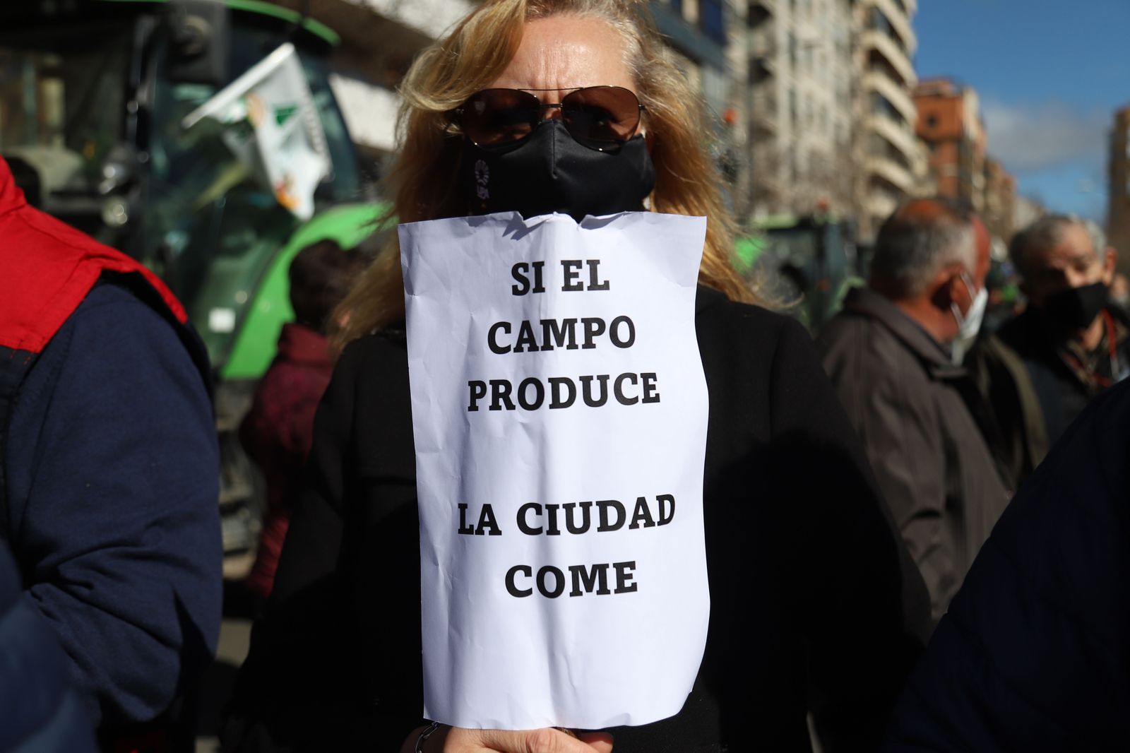 Tractorada en defensa del medio rural de Zamora Foto María Lorenzo (1)
