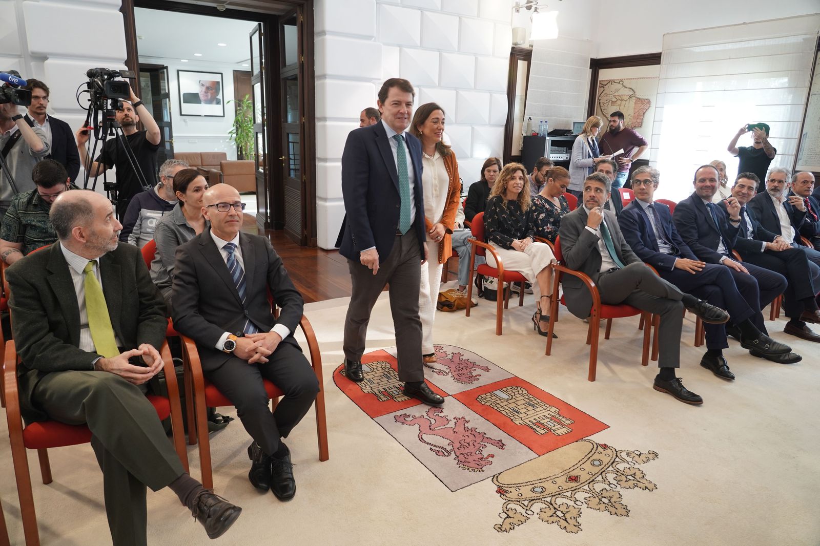 Alfonso Fernández Mañueco preside el acto de constitución de la Mesa de las Telecomunicaciones y la Digitalización de Castilla y León - Rubén Cacho (ICAL)