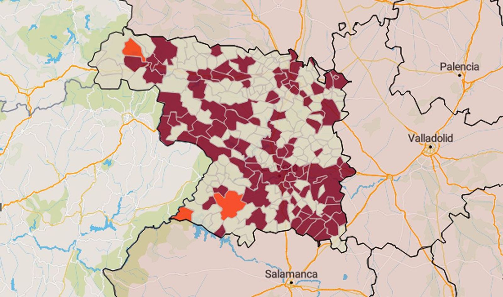 Estado de los municipios a 14 de julio