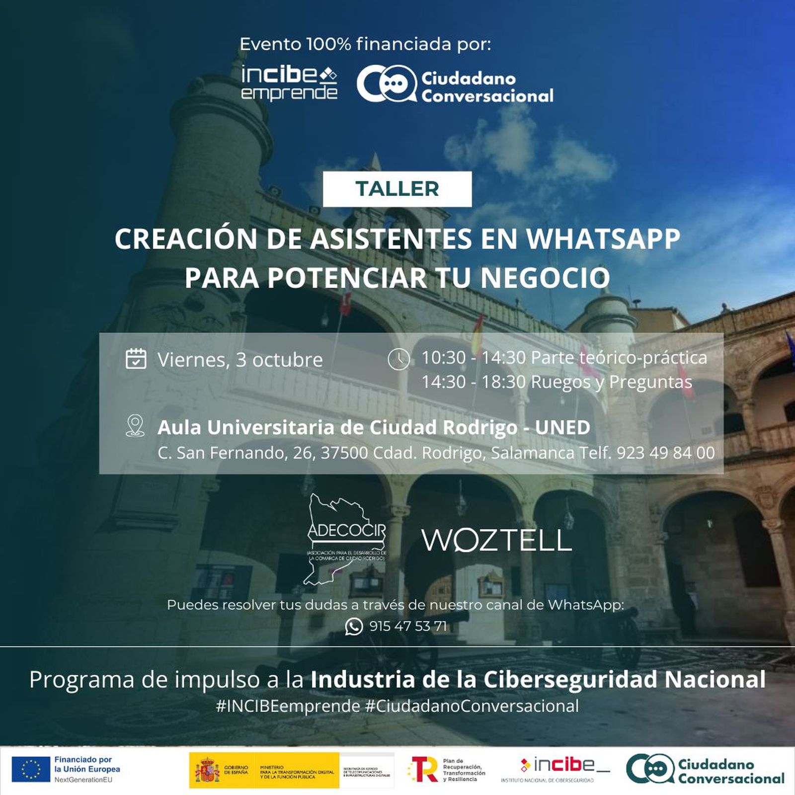 Adecocir Charla WhatsApp