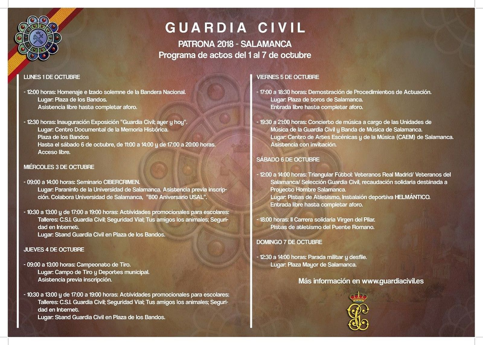 PROGRAMA ACTOS GUARDIA CIVIL
