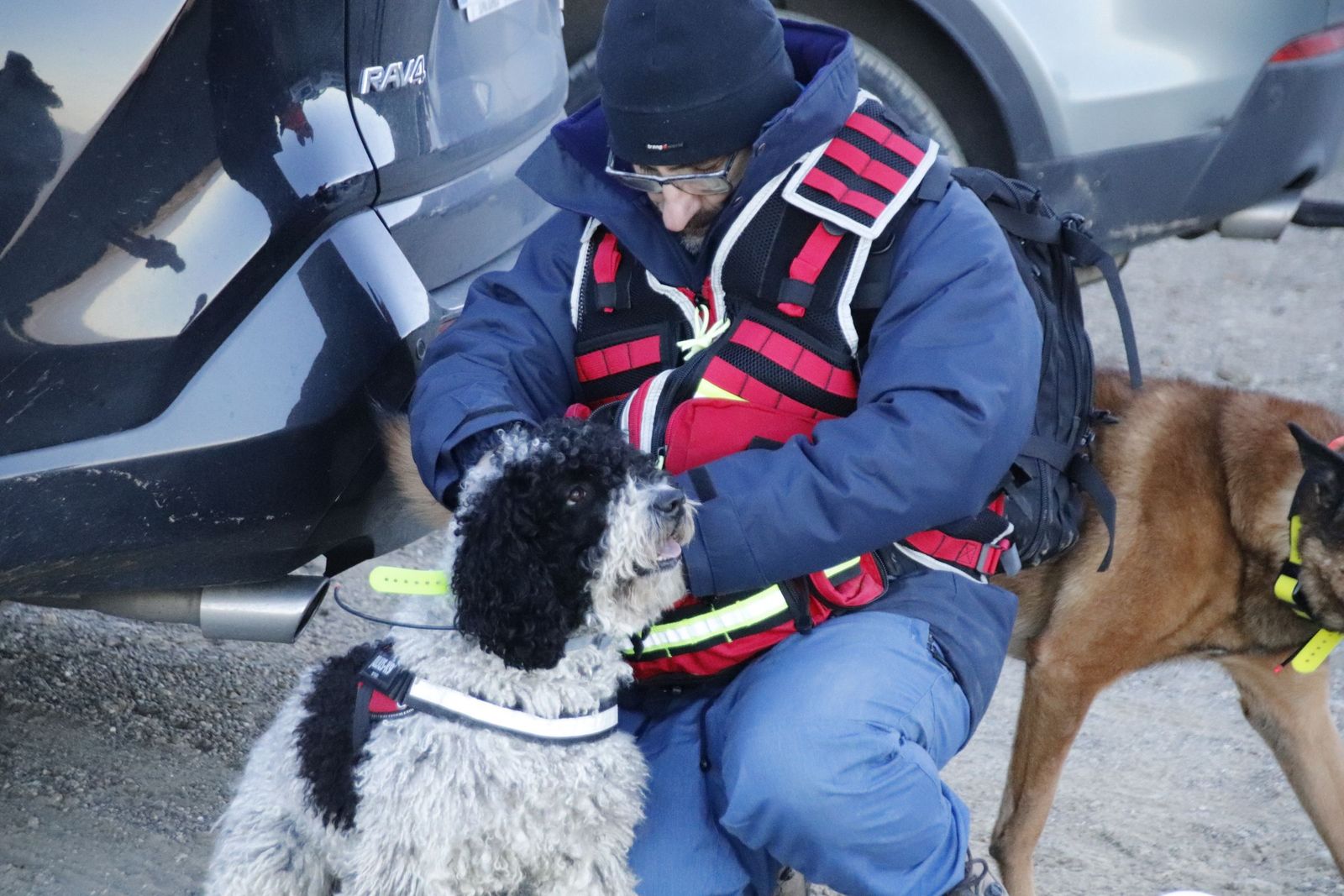 Dispositivo de búsqueda por el montañero desaparecido. Foto de archivo 5 de enero en la Sierra de Béjar