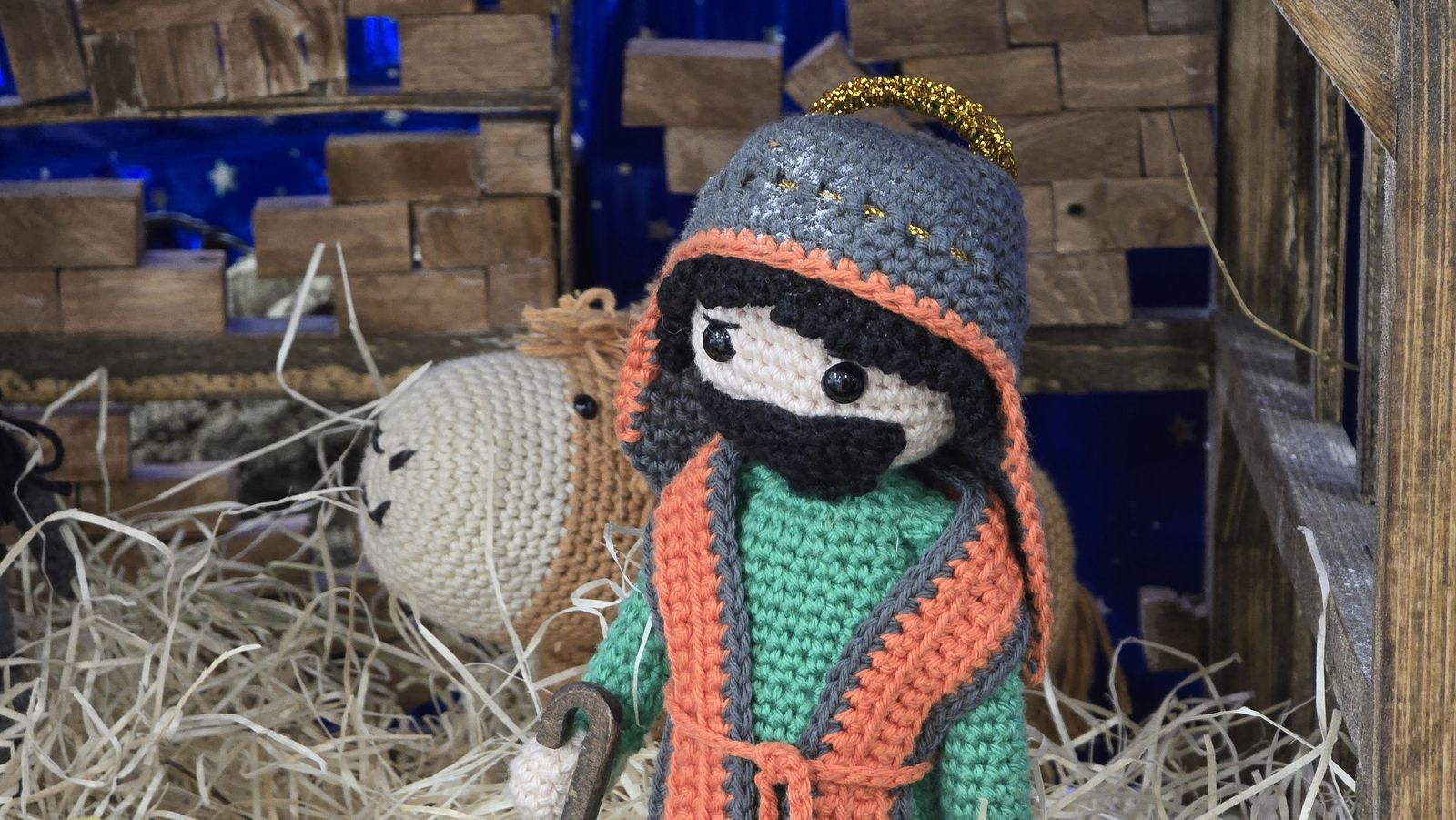 Belén de ganchillo en Victoria Adrados