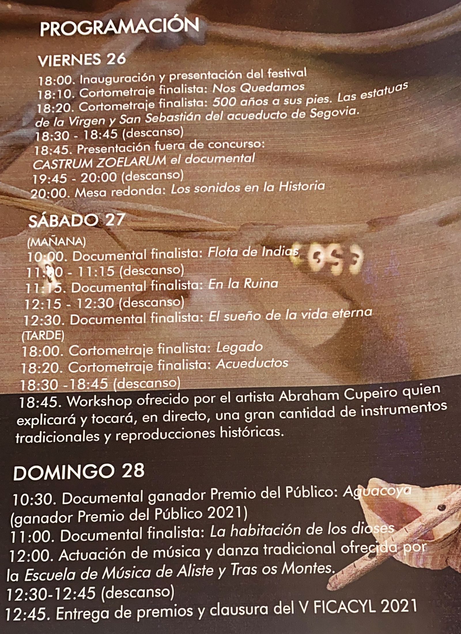 Programa del festival