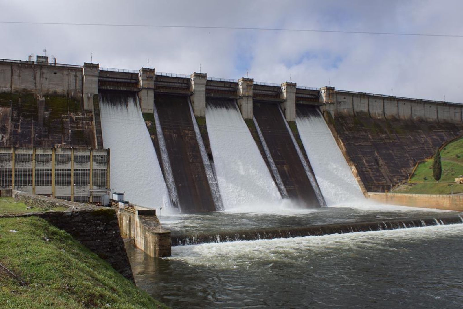 Pantano de Santa Teresa tras la borrasca Nelson