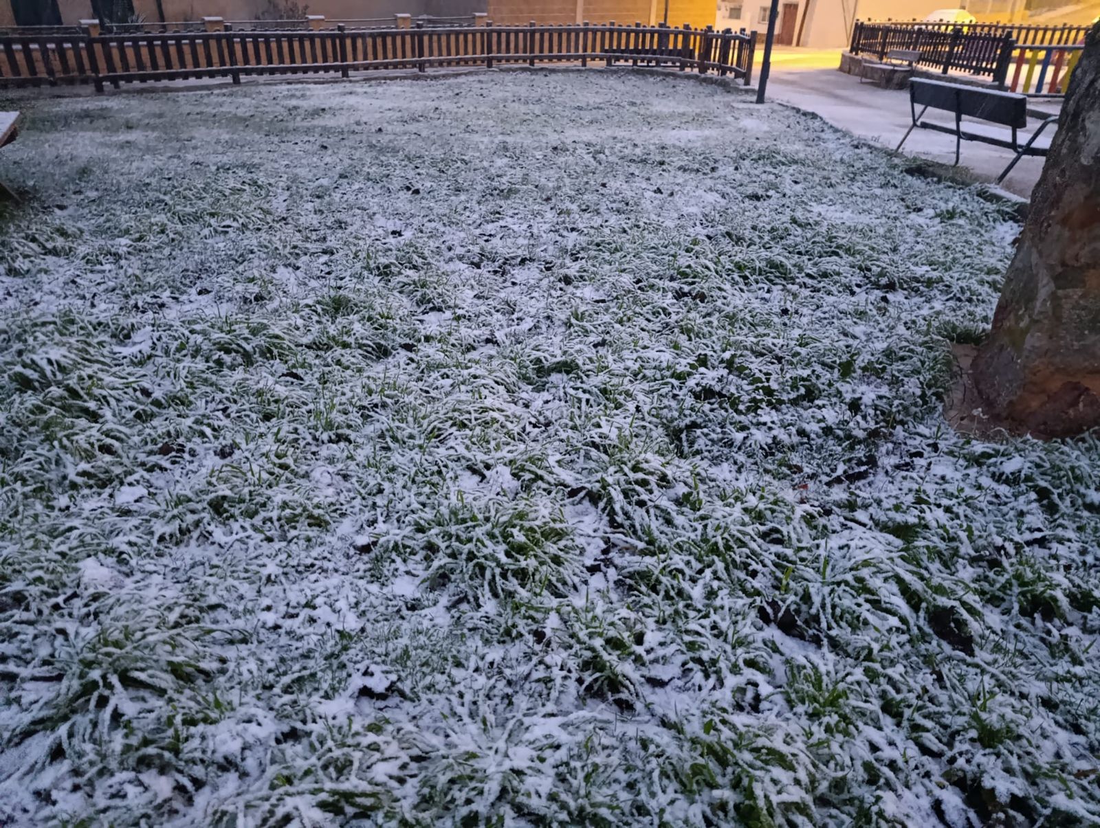 Nieve en Zamora capital este miércoles
