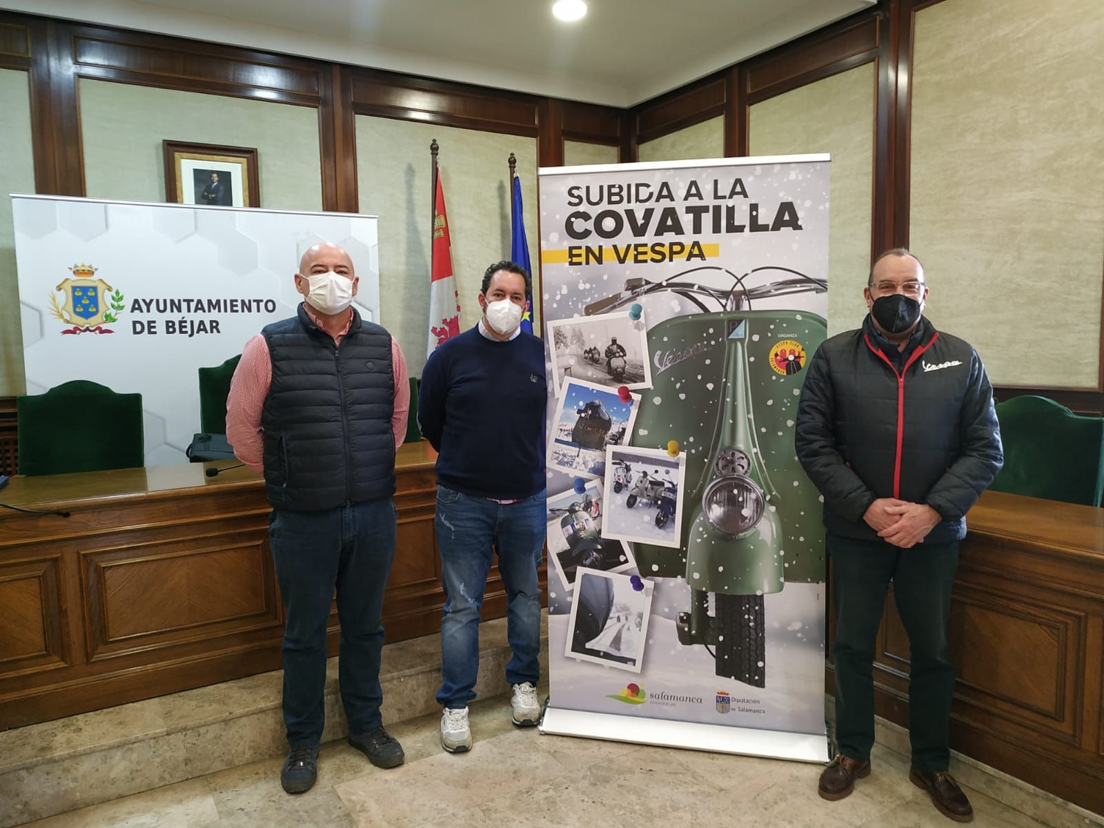 Presentación Subida a la Covatilla en Vespa