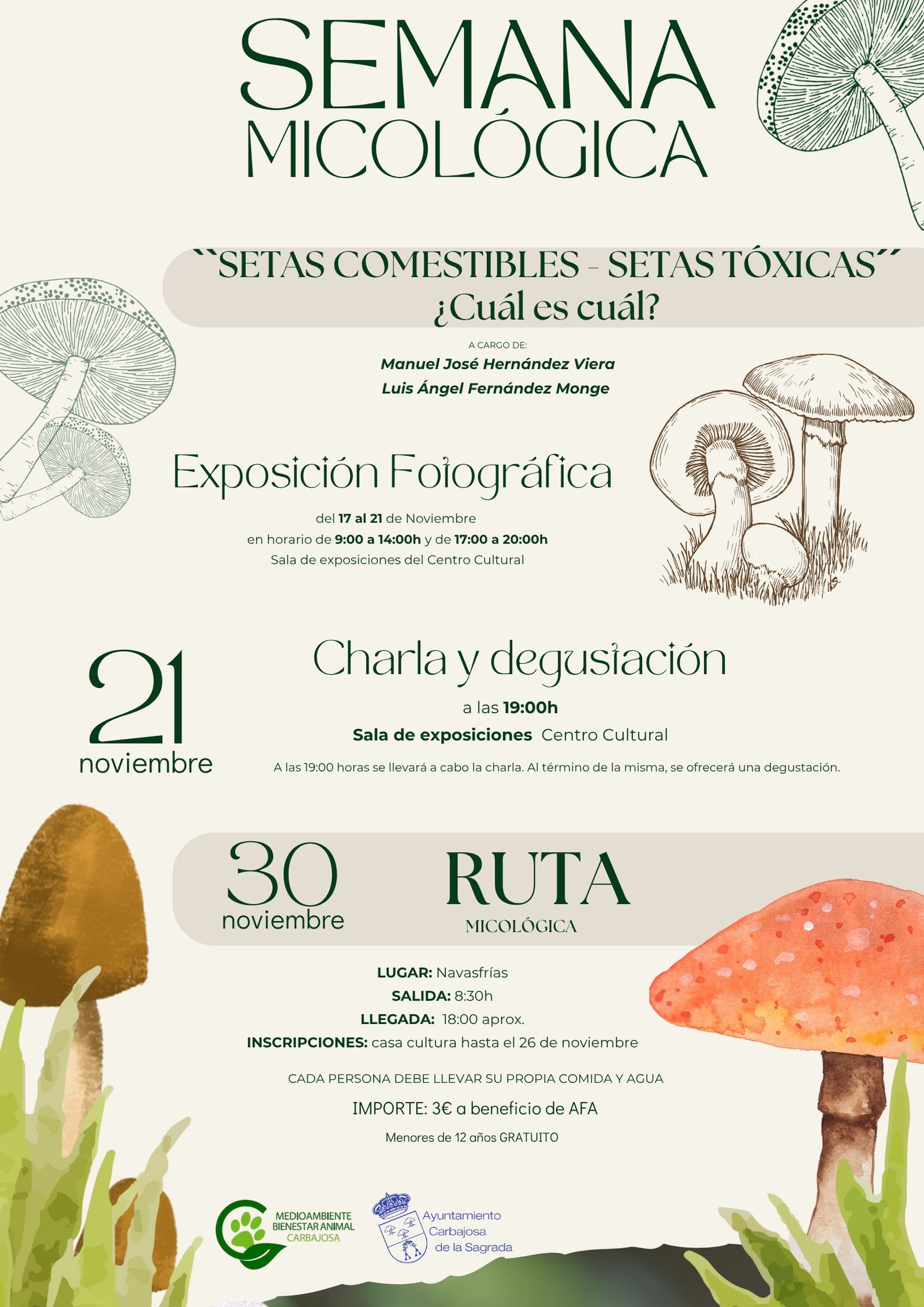 Semana Micológica en Carbajosa de la Sagrada