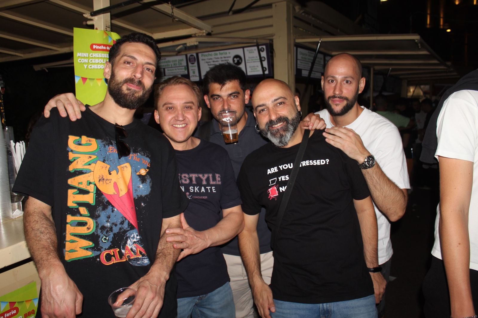 Ambiente en la Feria de Día en la tarde de este lunes