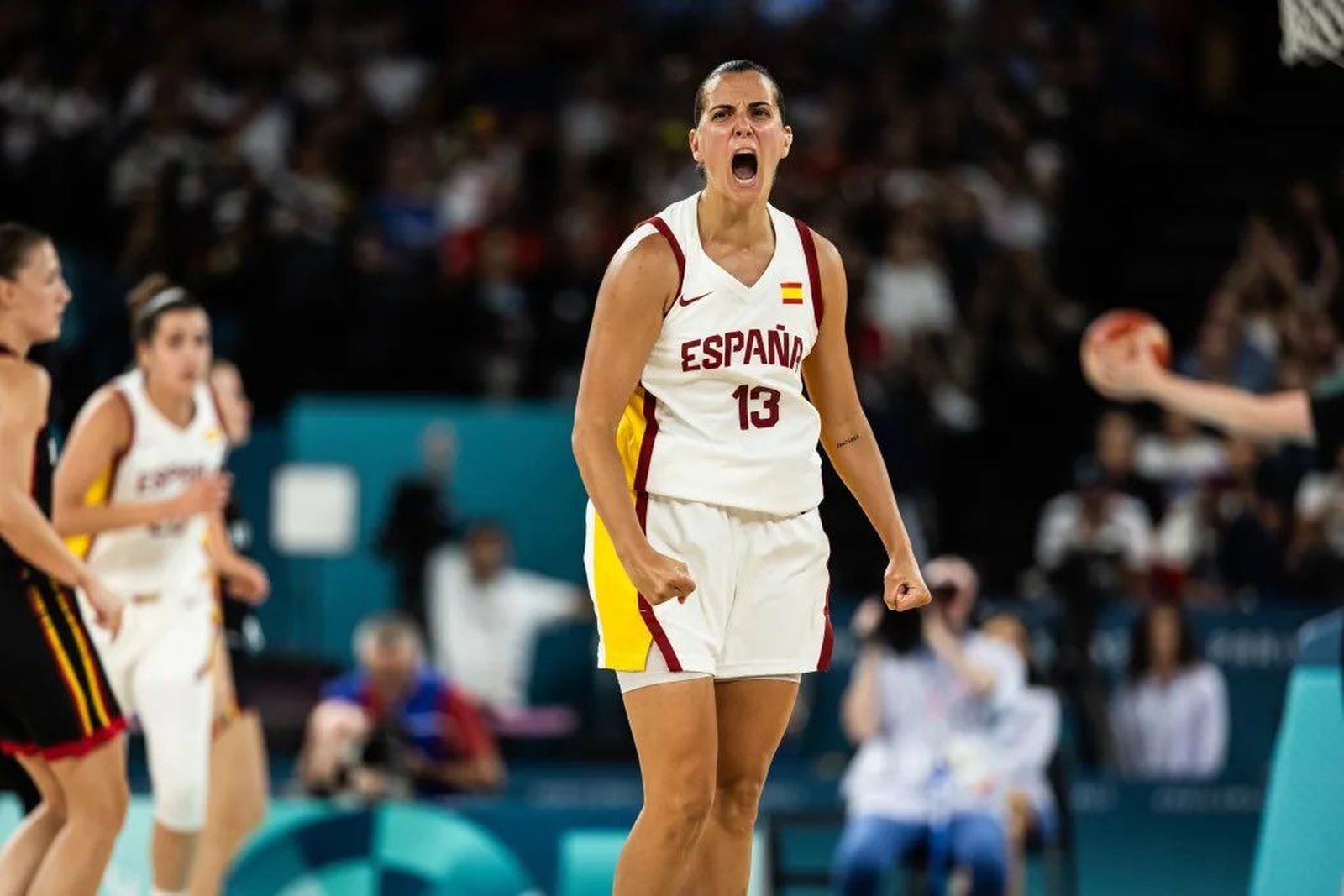 Andrea Vilaró durante el encuentro | Foto: FIBA
