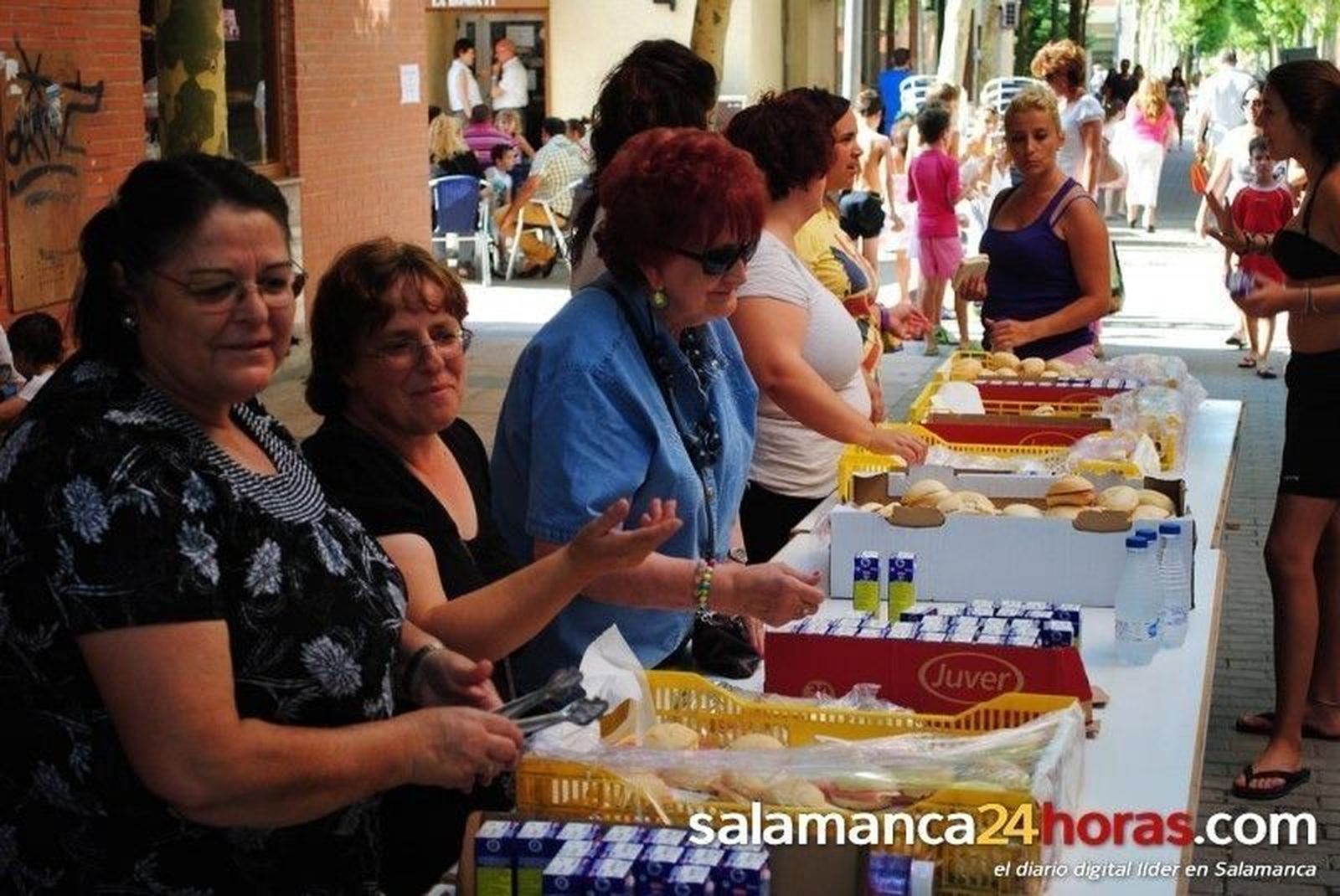 Merienda y cañón de espuma en Zurguén