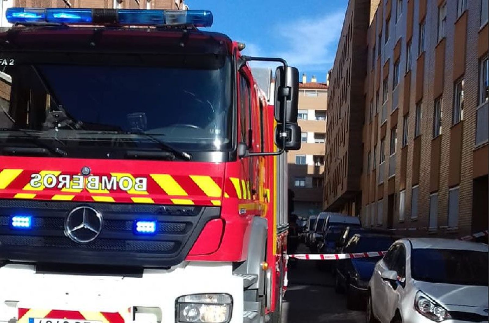 Bomberos calle valderrey zamora