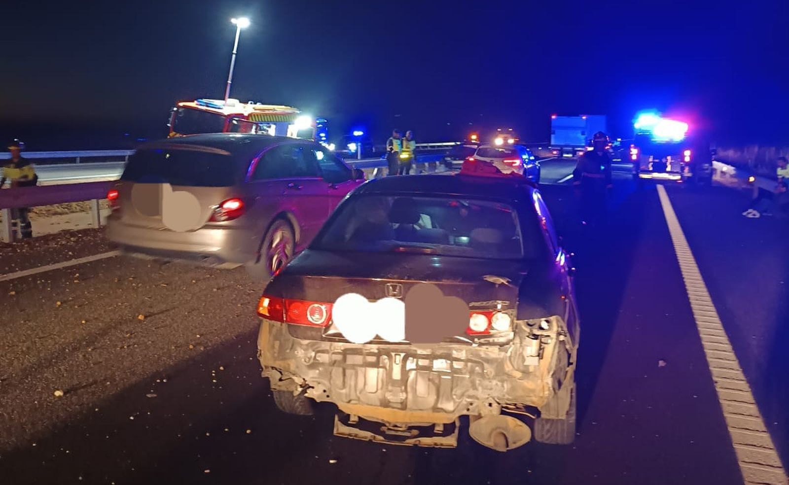 Accidente en la autovía A-66 en Cubillos