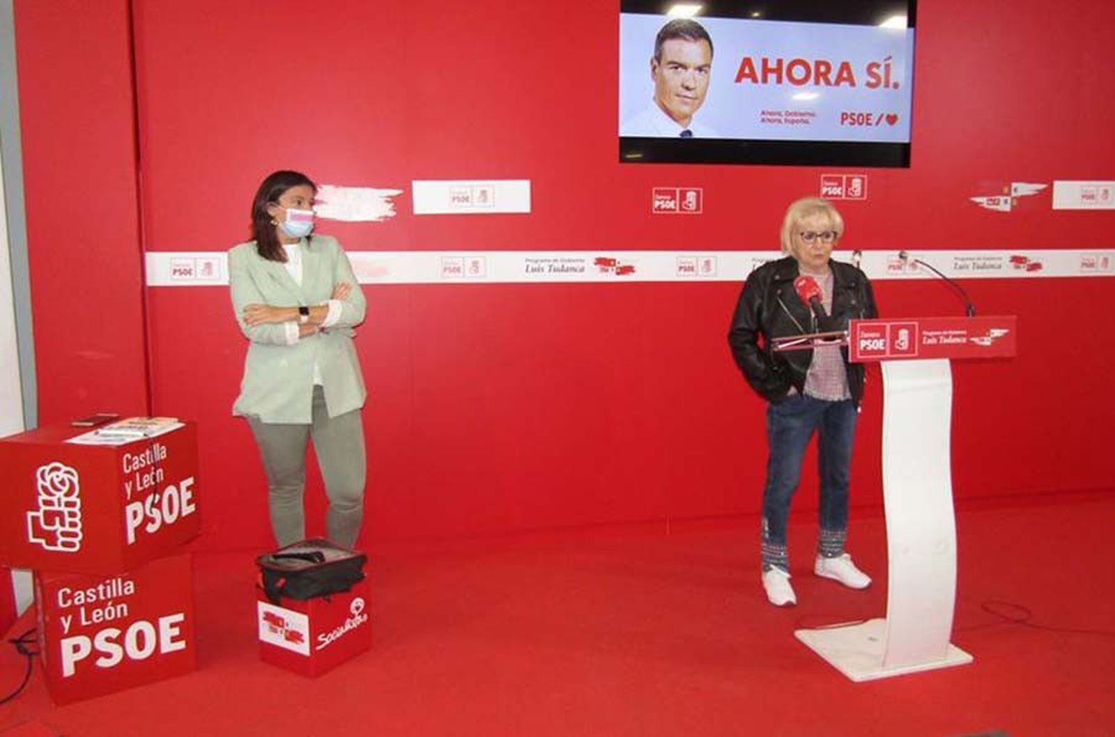 PSOE Zamora. Ana Sánchez e Inmaculada García Rioja RdP 13 06 2020