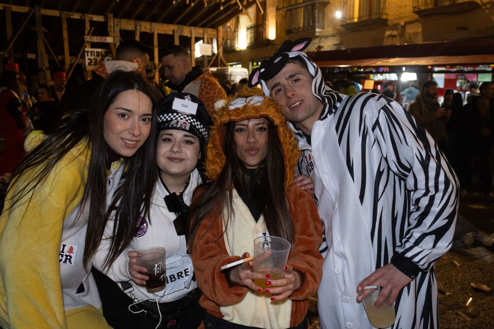 Salamanca de noche, sábado del Carnaval del Toro de Ciudad Rodrigo