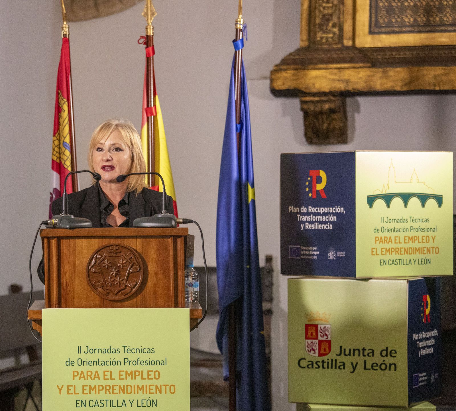 Archivo: La consejera de Industria, Comercio y Empleo, Leticia García. ICAL