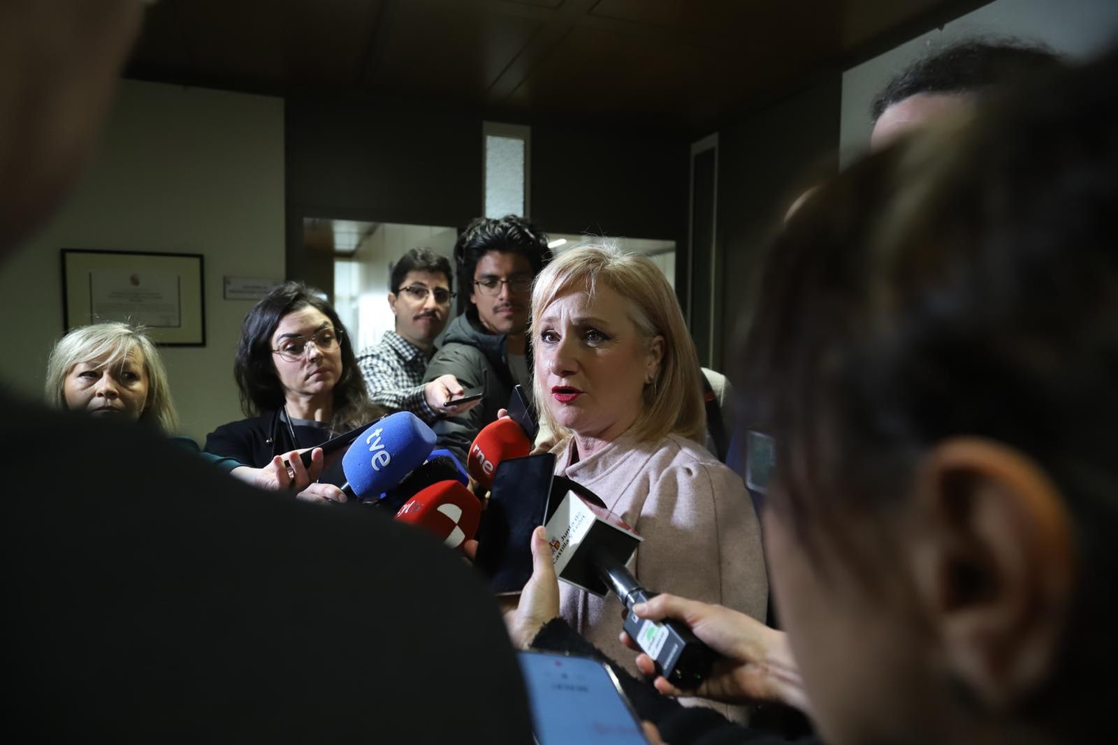 Leticia García en su visita a la delegación territorial de la Junta en Zamora