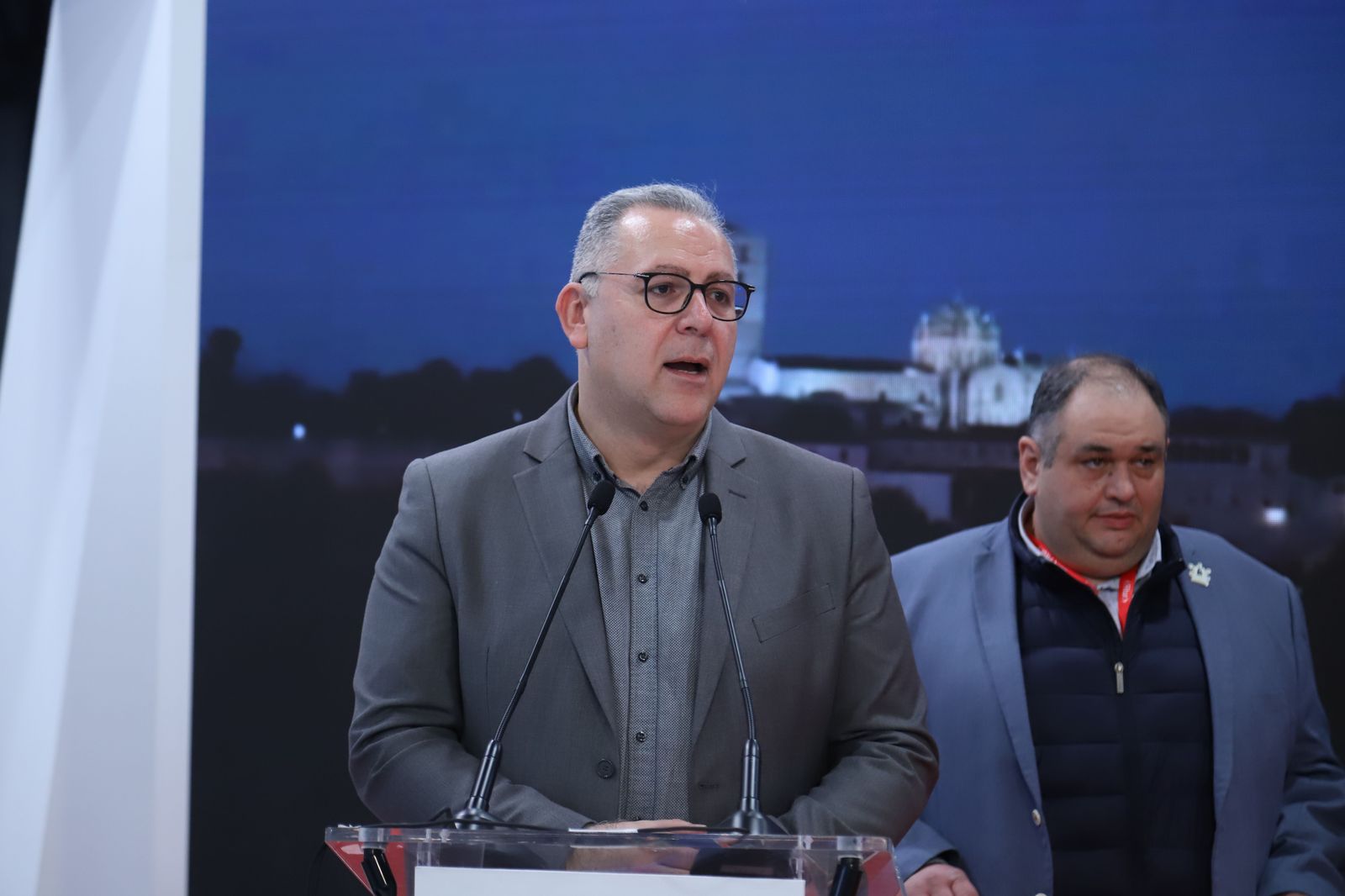 Imagen de Jesús María Prada en un instante de la presentación