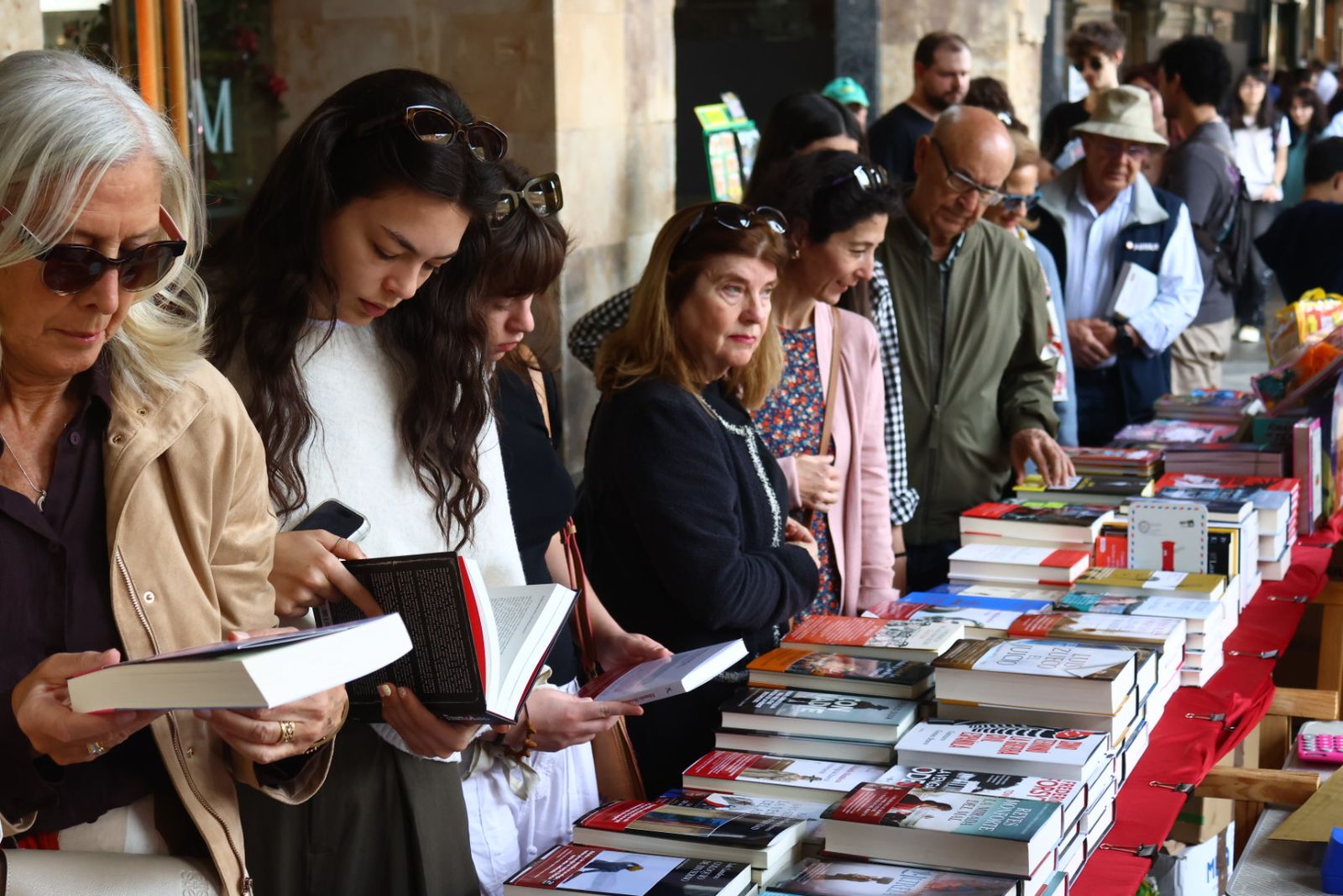 Día del Libro en la Plaza Mayor de Salamanca