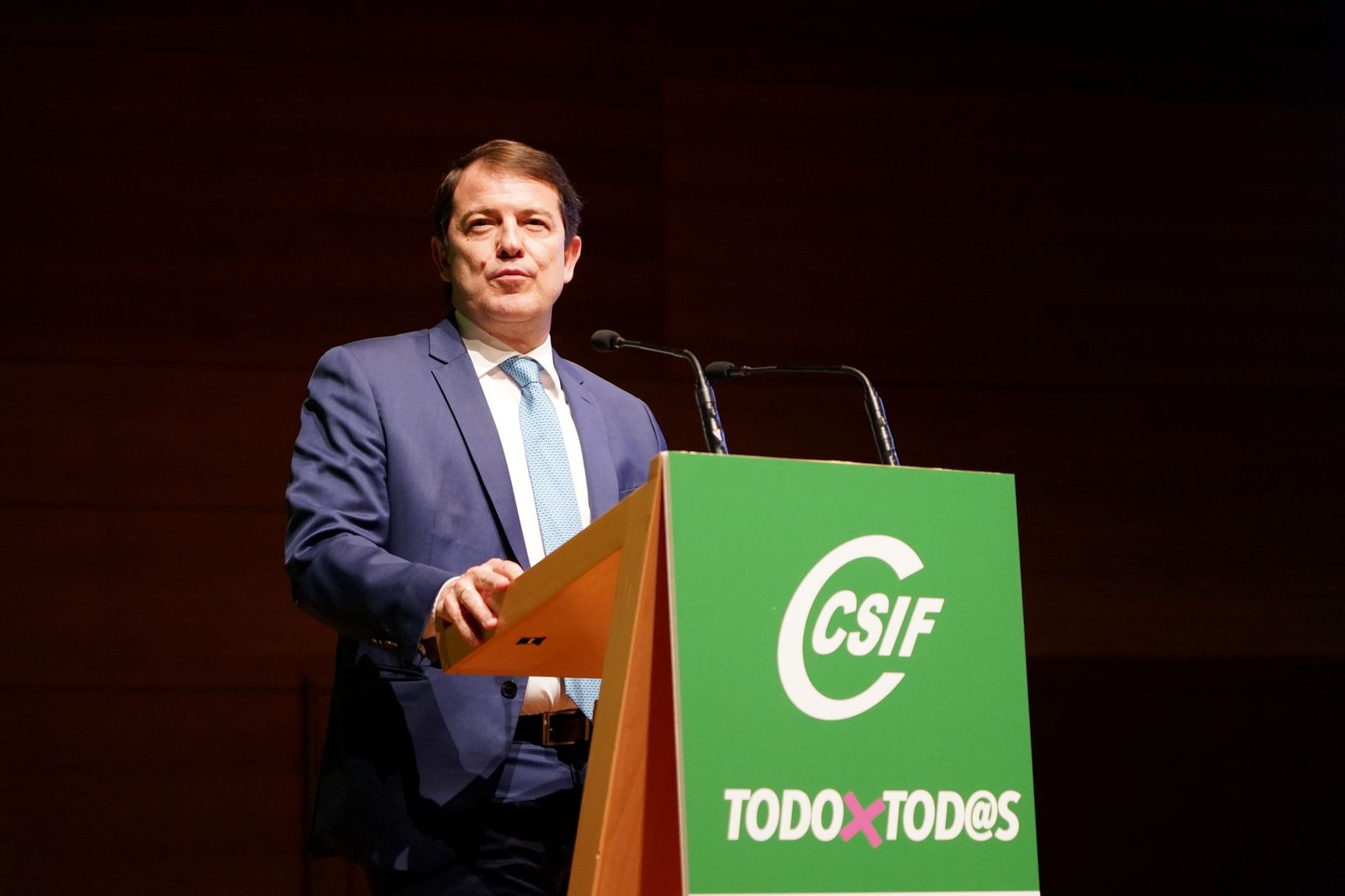 Alfonso Fernández Mañueco en un acto de CSIF | Foto: ICAL
