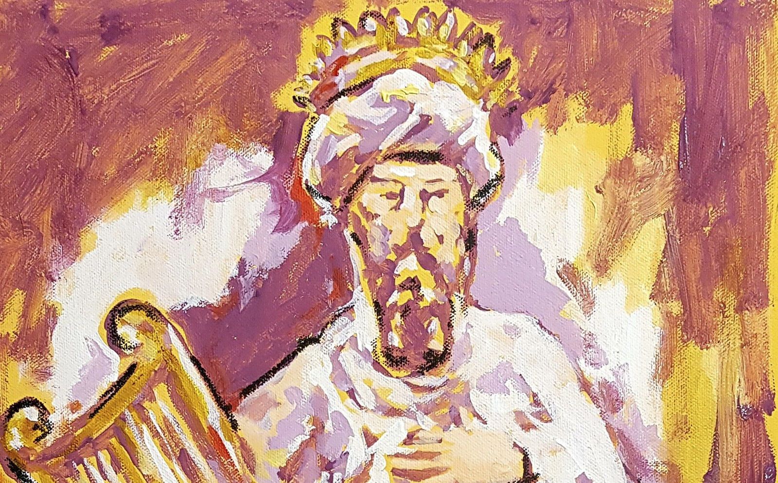 Rey David, poeta (fragmento), de Miguel Elías