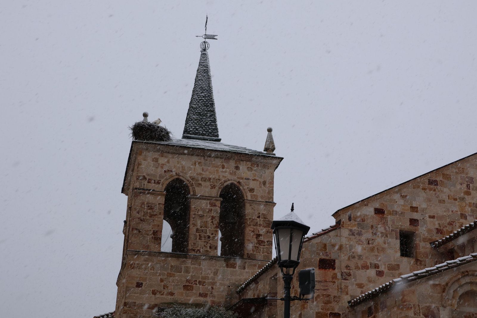 GALERÍA | Nieve en Zamora capital este miércoles