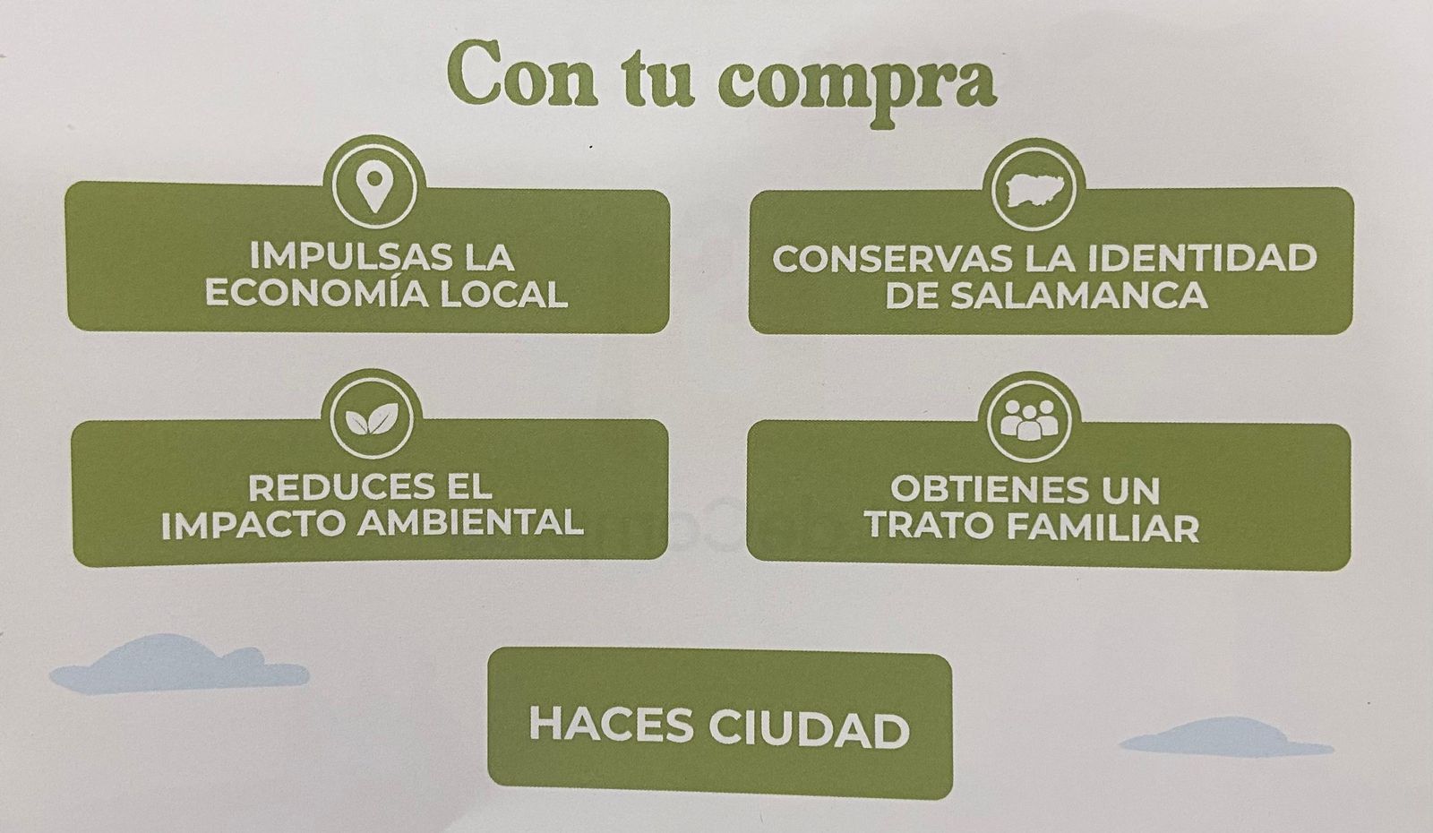 Lemas utilziados por la II Semana del Comercio de Salamanca