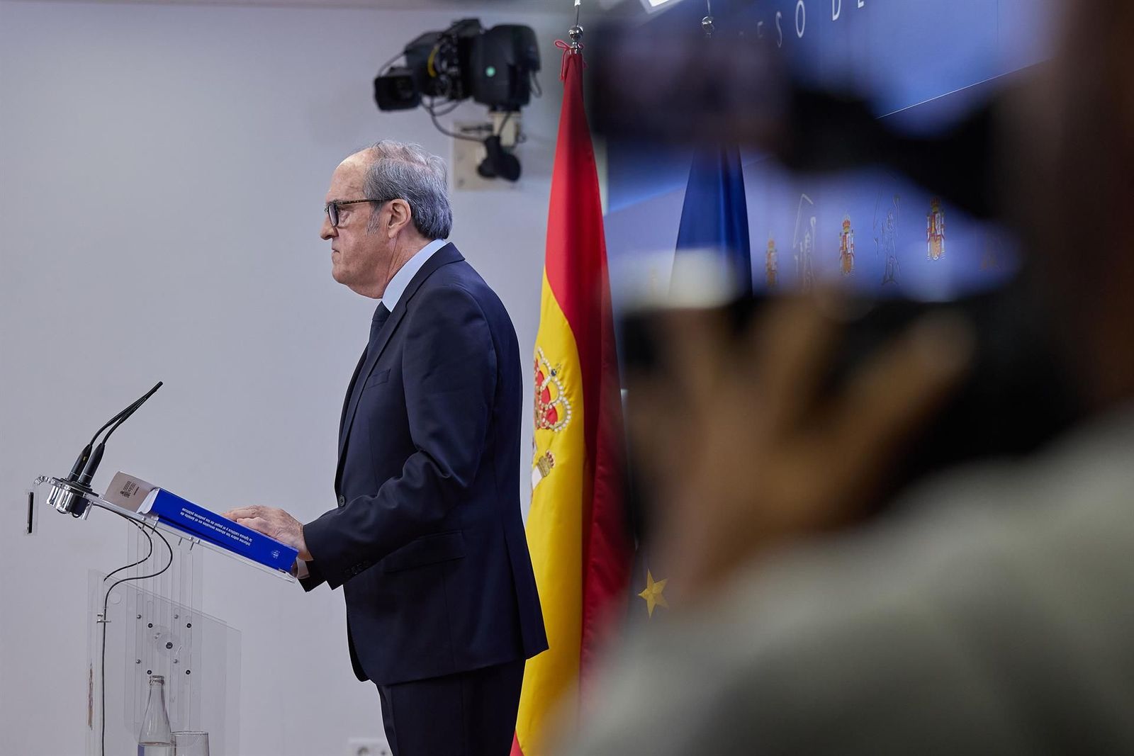 El Defensor del Pueblo, Ángel Gabilondo, ofrece una rueda de prensa tras el acto de presentación del informe del Defensor del Pueblo sobre denuncias por abusos sexuales en el ámbito de la Iglesia católica y el papel de los poderes públicos. - Jesús Hellín - Europa Press