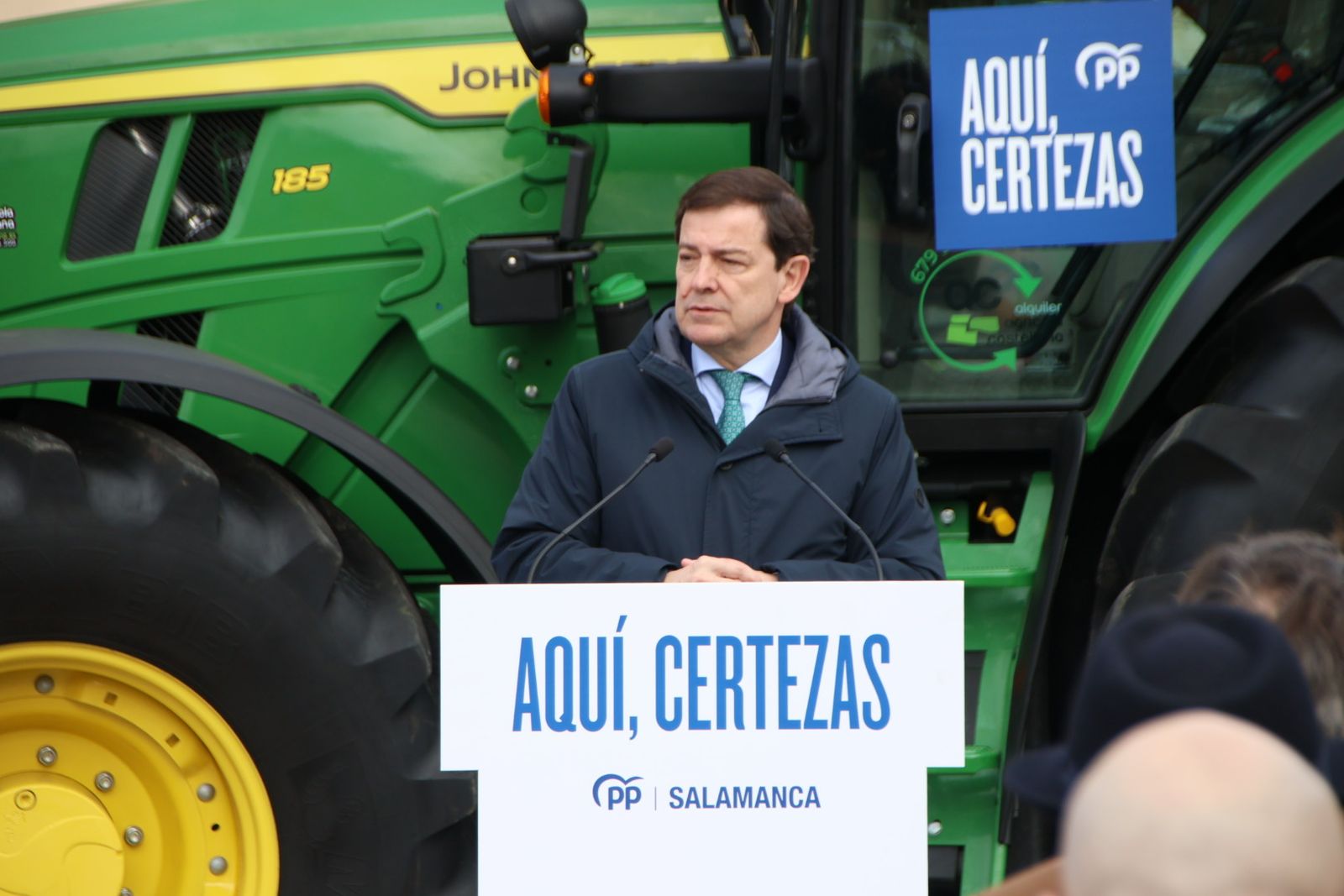 Mañueco presenta su caravana de vehículos en Salamanca