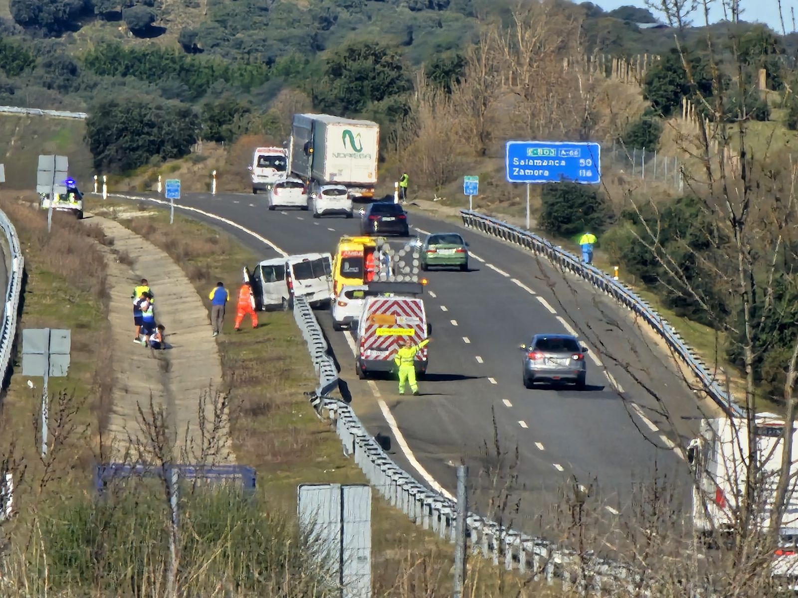 Uno de los últimos accidentes registrados en Salamanca