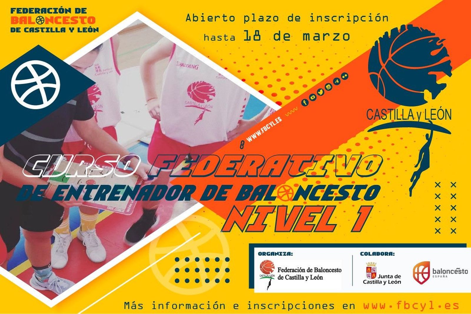 La Federación de Baloncesto de Castilla y León convoca el curso de entrenador nivel 1